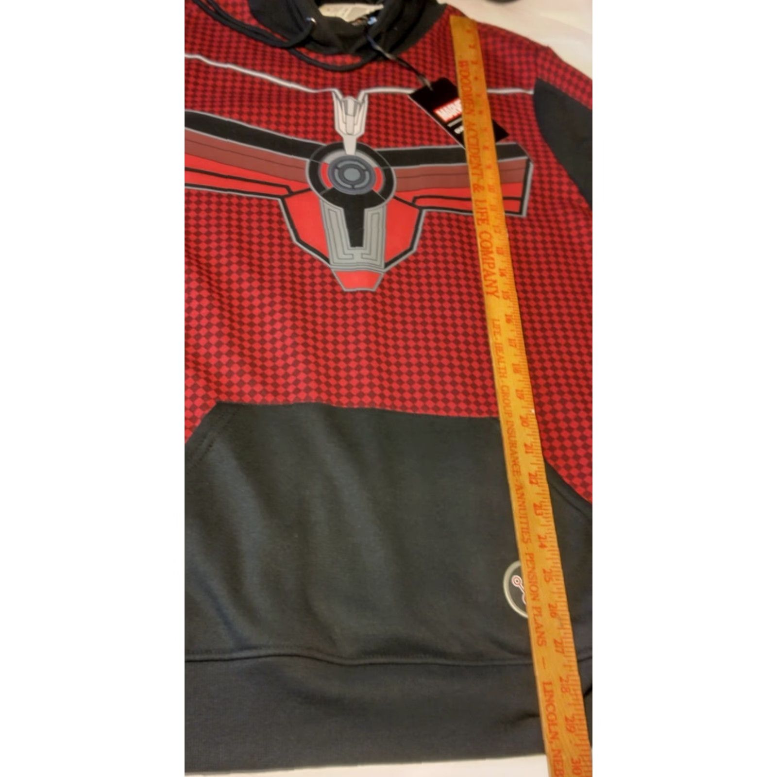 Vintage VINTAGE Marvel Ant Man Quantumania Hoodie Shirt M Red Checkered Cosplay Pullover Hooded Sweatshirt Mens Size US M / EU 48-50 / 2 - 5 Thumbnail