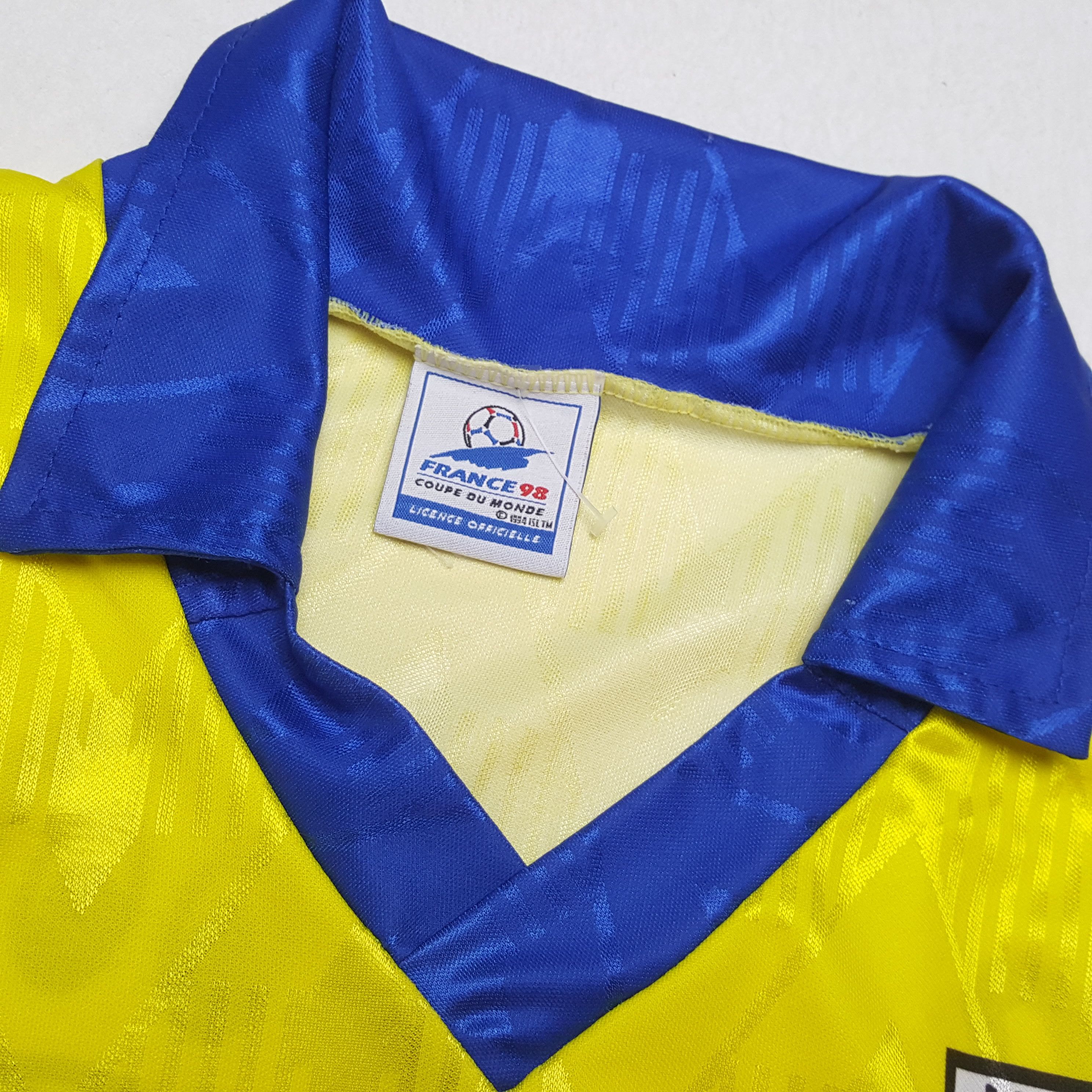 Vintage MICHELIN WORLD CUP FRANCE 98 Promo Style Jersey Size US L / EU 52-54 / 3 - 9 Thumbnail