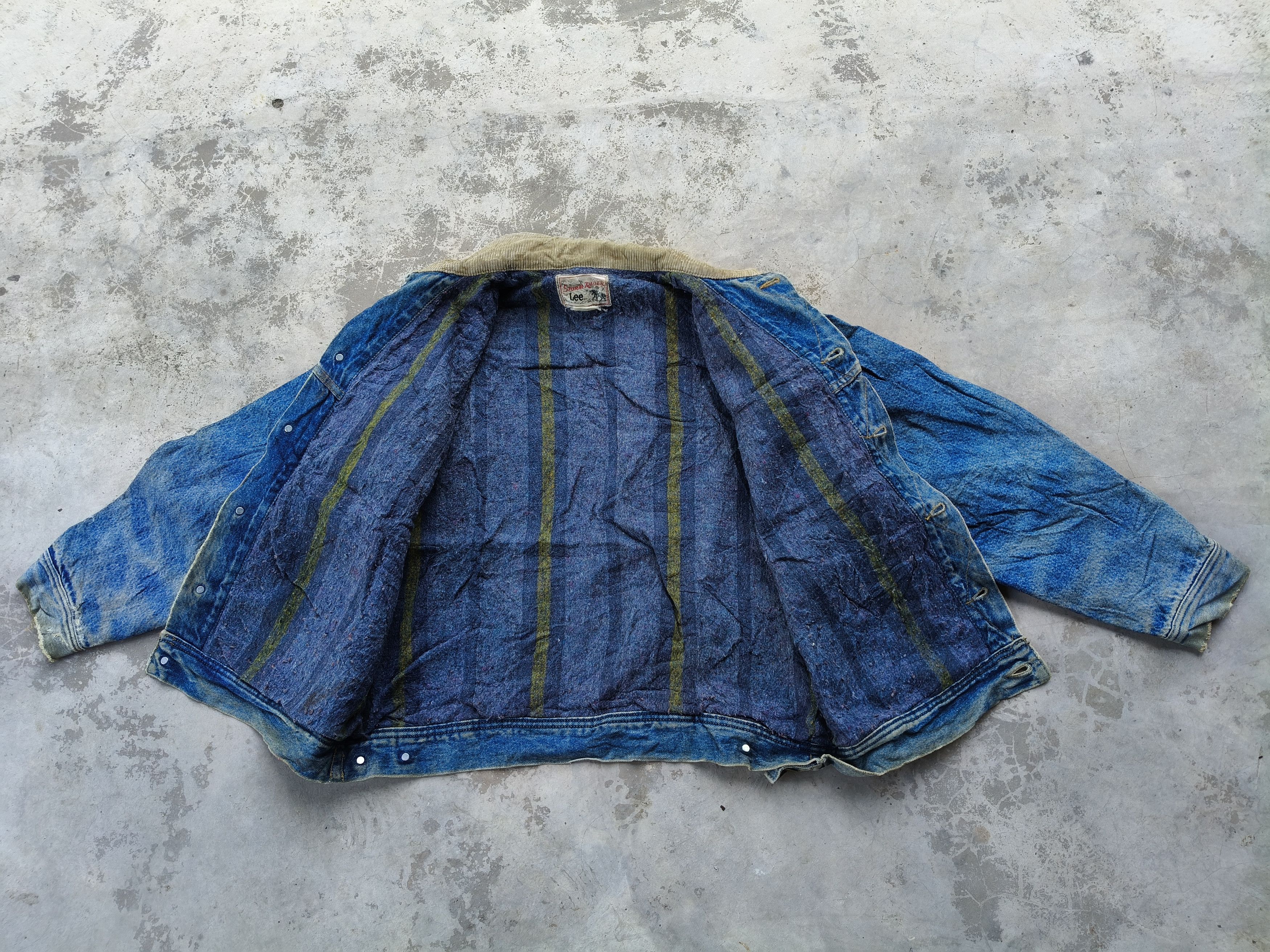 Lee Vintage Lee Strom Rider Denim Jacket (Distressed) Size US L / EU 52-54 / 3 - 7 Thumbnail