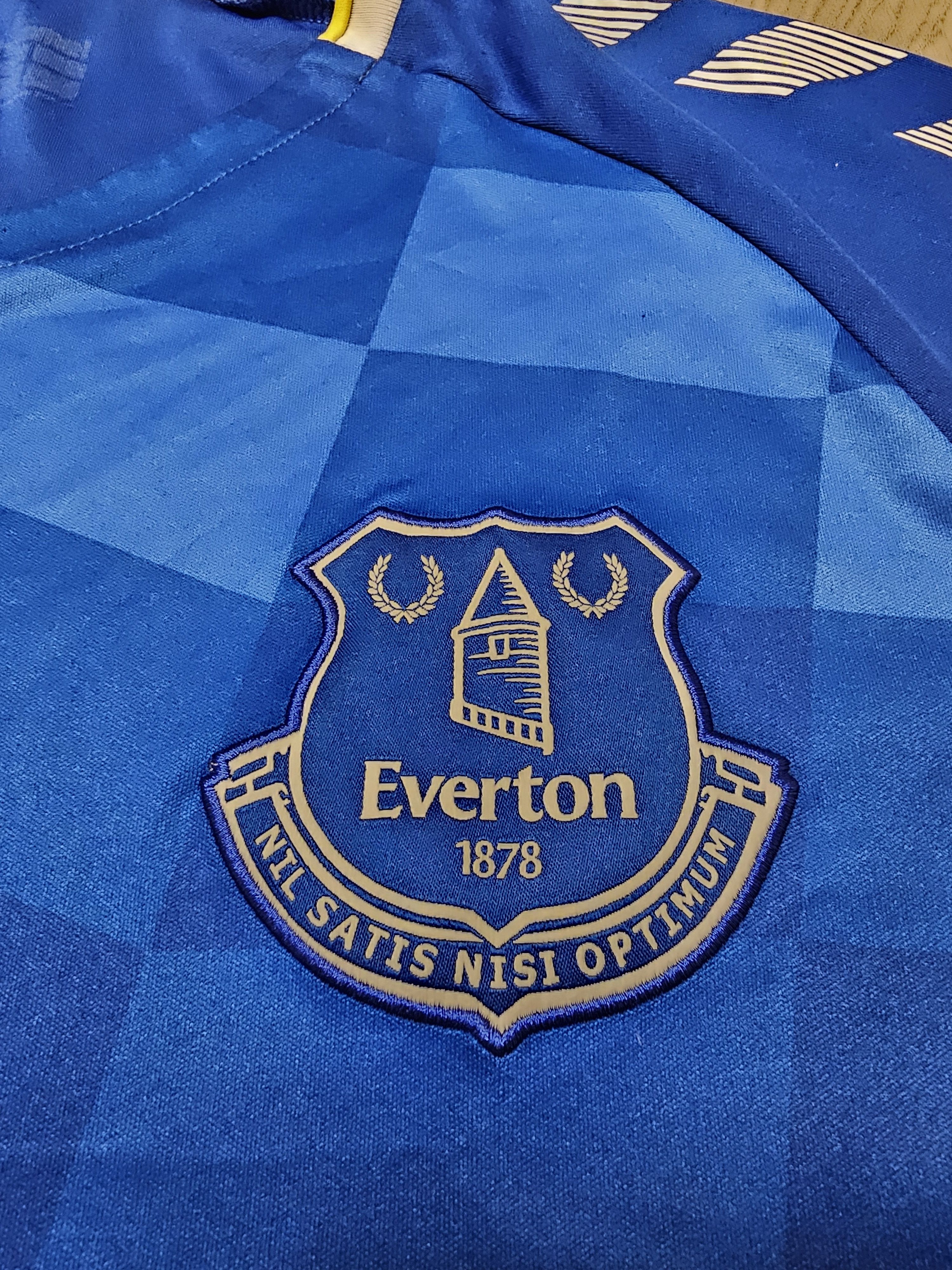 Hummel EVERTON 2021 2022 HOME FOOTBALL SHIRT SOCCER JERSEY Size US M / EU 48-50 / 2 - 4 Thumbnail