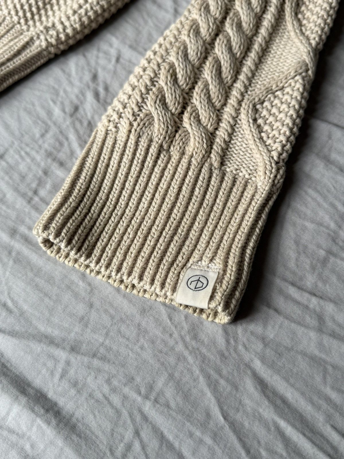 Rag & Bone Rag & Bone Dexter Aran Beige Knit Sweater Size US L / EU 52-54 / 3 - 4 Thumbnail