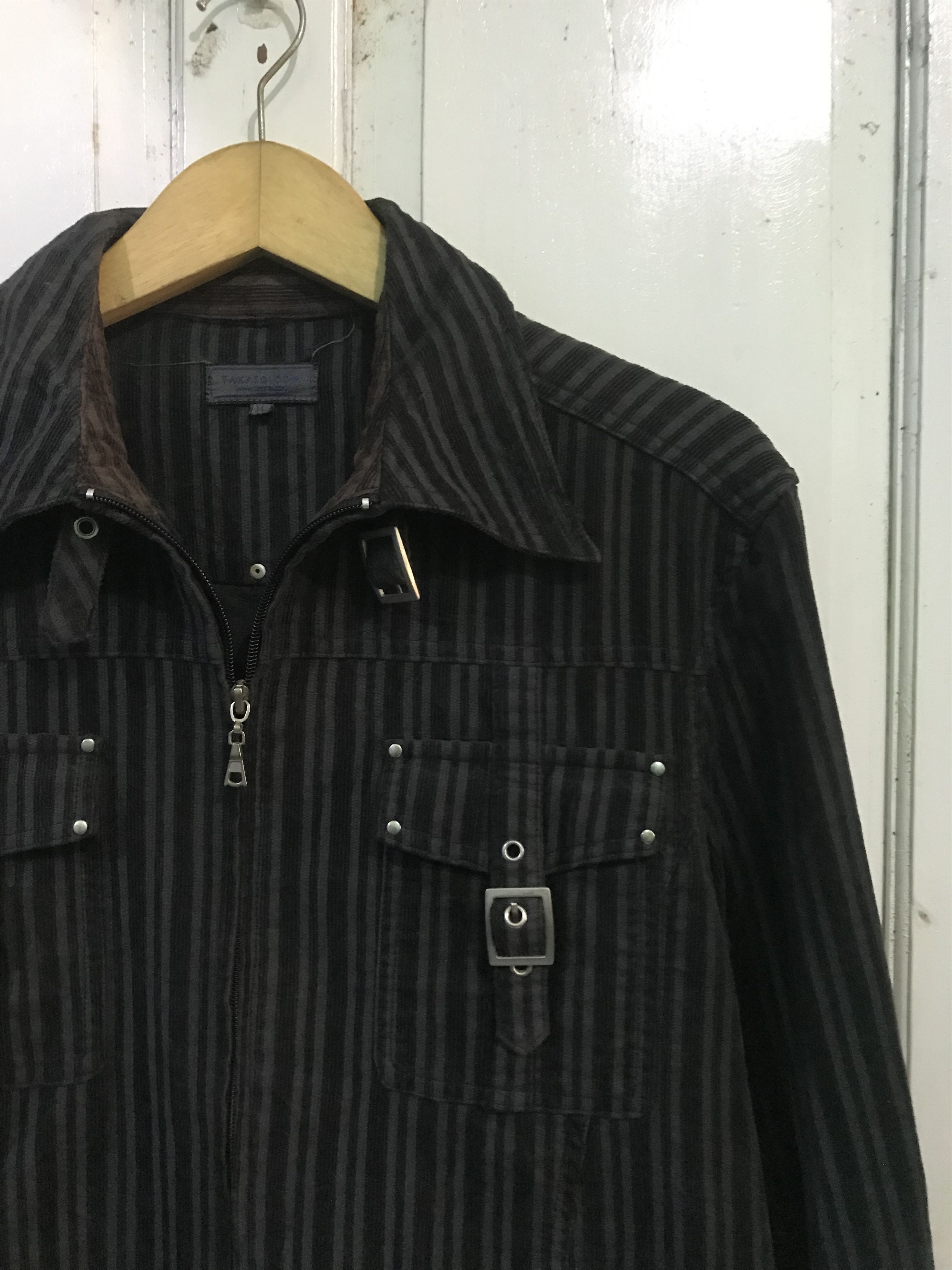 14th Addiction 90s Taka-Q japan bondage zip up shirt Size US L / EU 52-54 / 3 - 2 Thumbnail