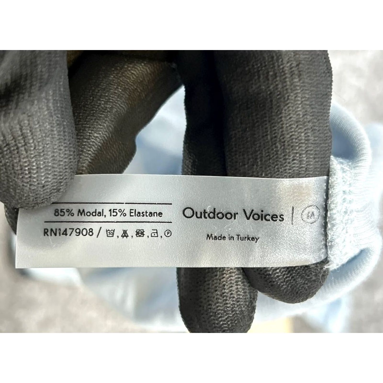 Outdoor Voices Outdoor Voices Women Medium Blue Knit Turtleneck Size M / US 6-8 / IT 42-44 - 3 Thumbnail