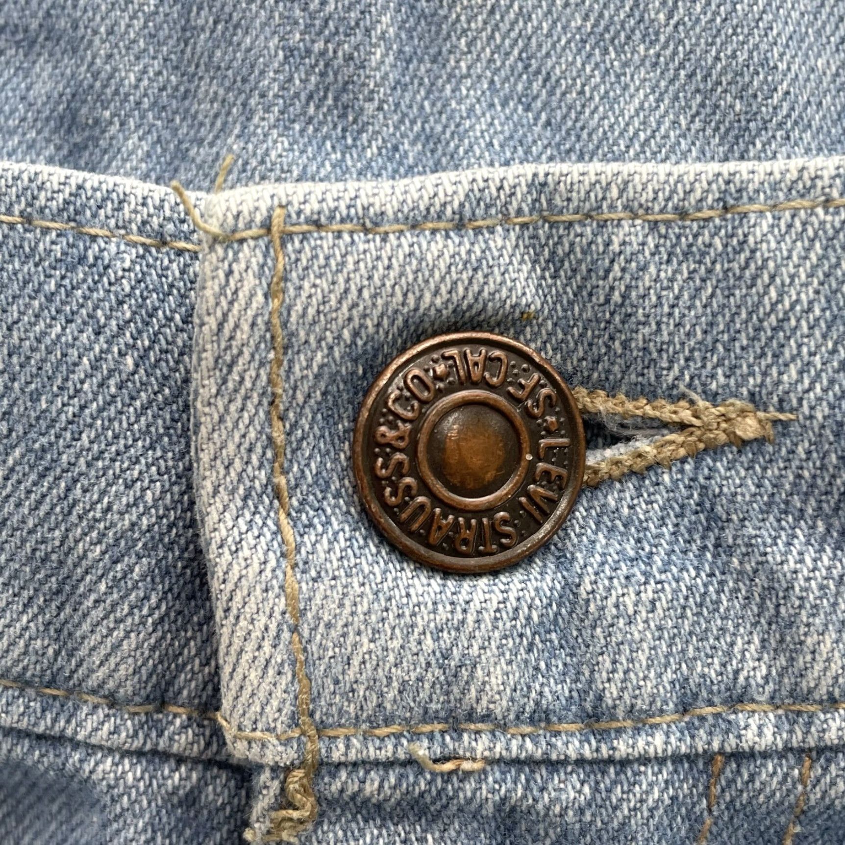 Levi's VTG Levi's Jeans 33x33 Orange Tab 70's Western USA Levi's With a Skosh More Room 90s Cowboy Vintage Jeans Mens Regular Blue 33" Size US 33 - 7 Thumbnail