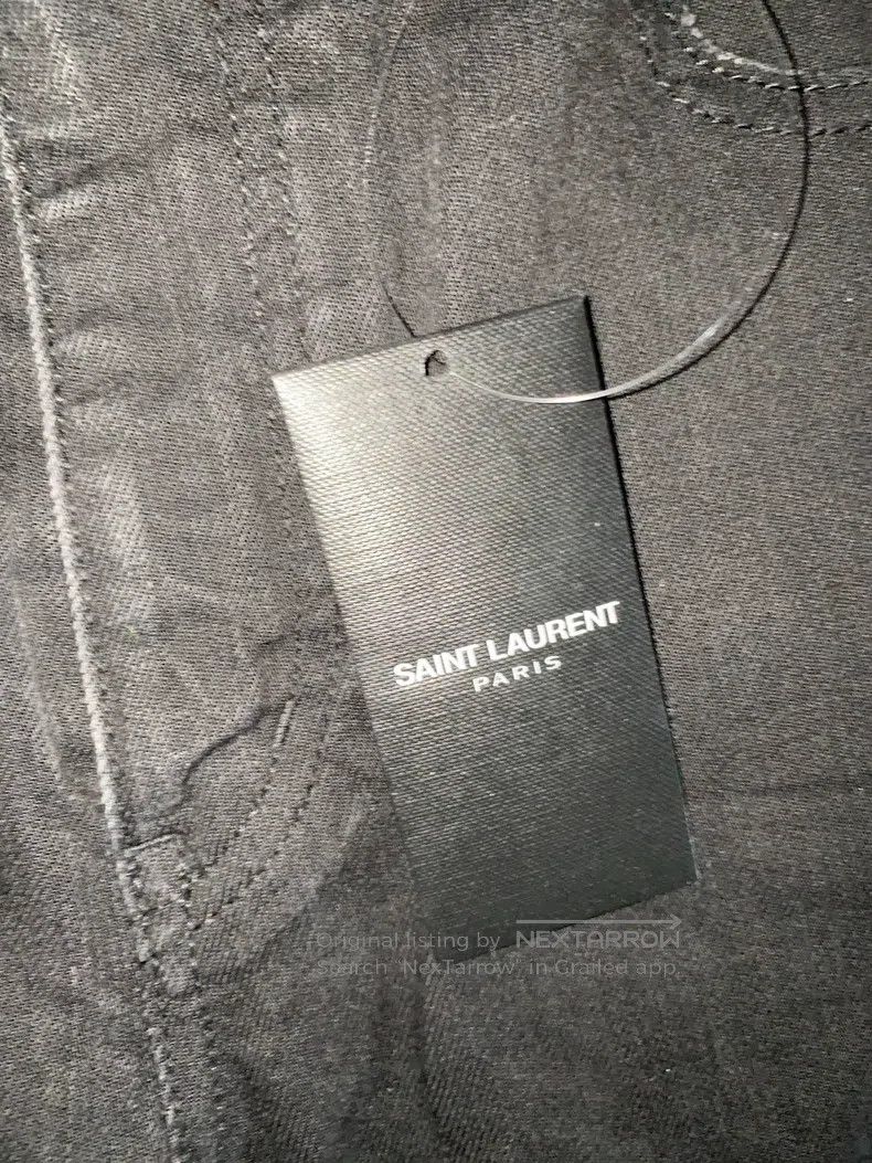 Saint Laurent Paris Saint Laurent Paris Washed Ripped Denim Jeans Size 32 i Size US 32 / EU 48 - 6 Thumbnail
