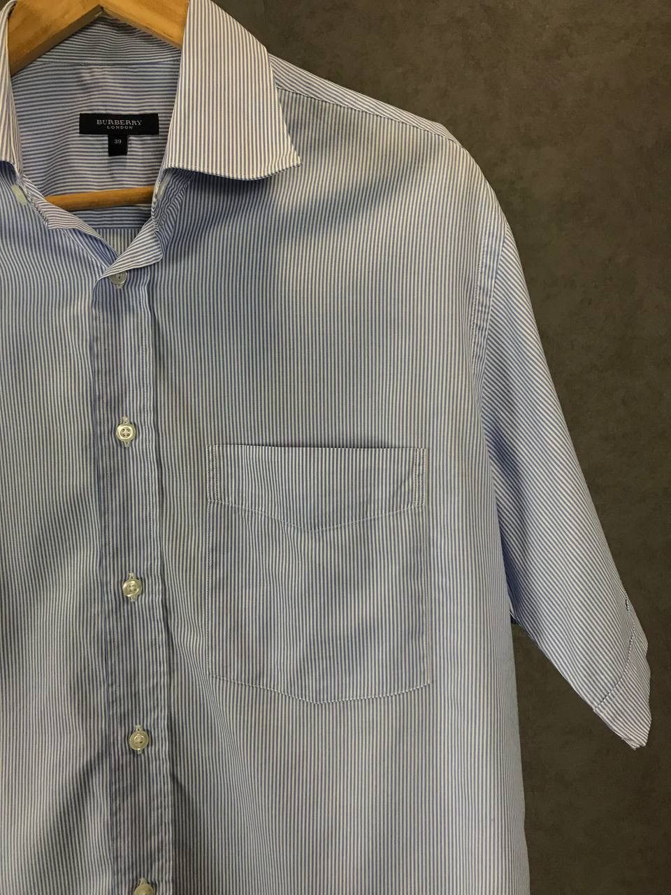 Burberry Burberry vintage luxury designer striped shirt Size US XL / EU 56 / 4 - 2 Thumbnail