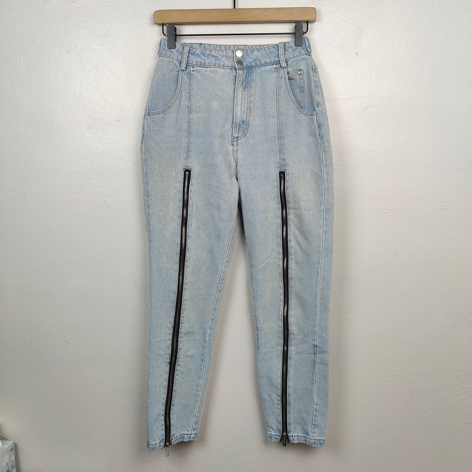 Other Maniere De Voir Straight Jeans Womens 8 Zippered Size 30" / US 8 / IT 44 - 1 Thumbnail