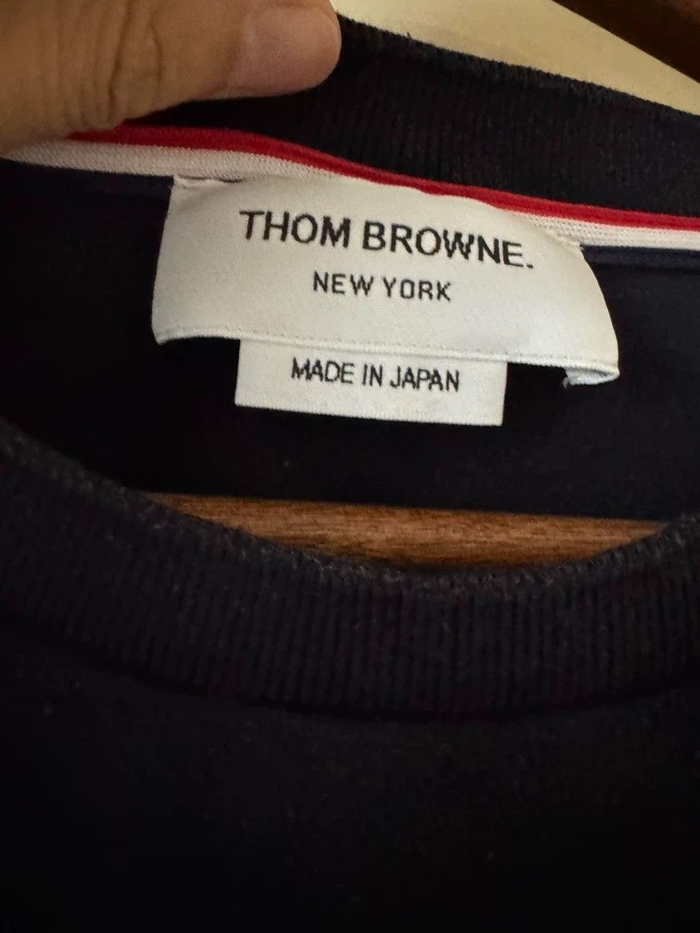 Thom Browne Thom Browne Striped short-sleeved T-shirt Size US M / EU 48-50 / 2 - 3 Thumbnail