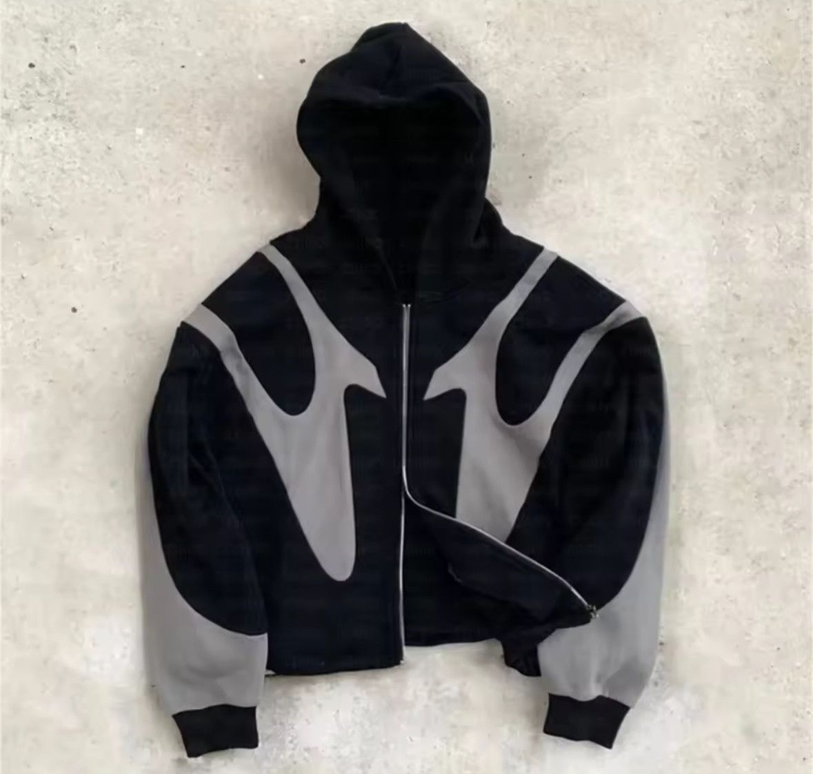 Other Retro Gothic Y2K Cross Jacquard Zipper Fashion Hoodies Size US M / EU 48-50 / 2 - 2 Thumbnail