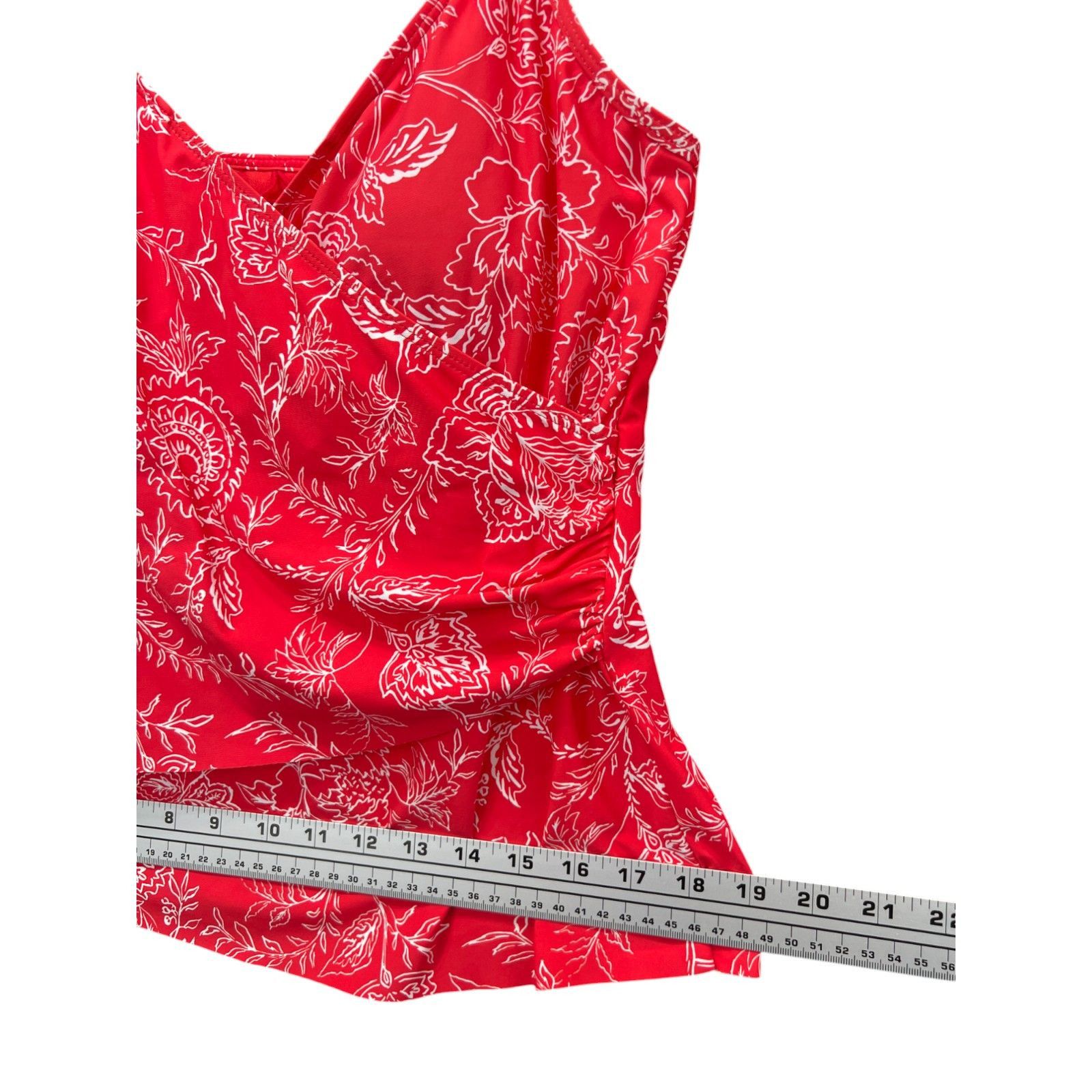 Other Liz Claiborne - Women's Lined Paisley Tankini Swimsuit Top - Size ONE SIZE - 7 Thumbnail