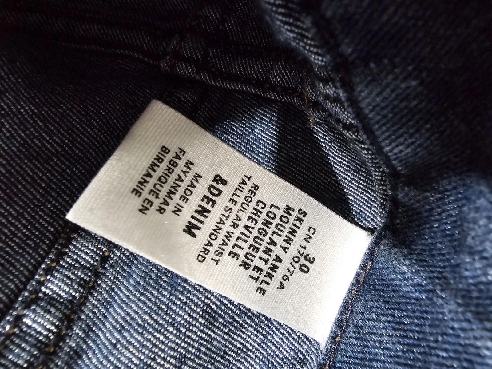 H&M &Denim by H&M Women Slim Jeans Size 30 Skinny Ankle Size 30" / US 8 / IT 44 - 6 Thumbnail