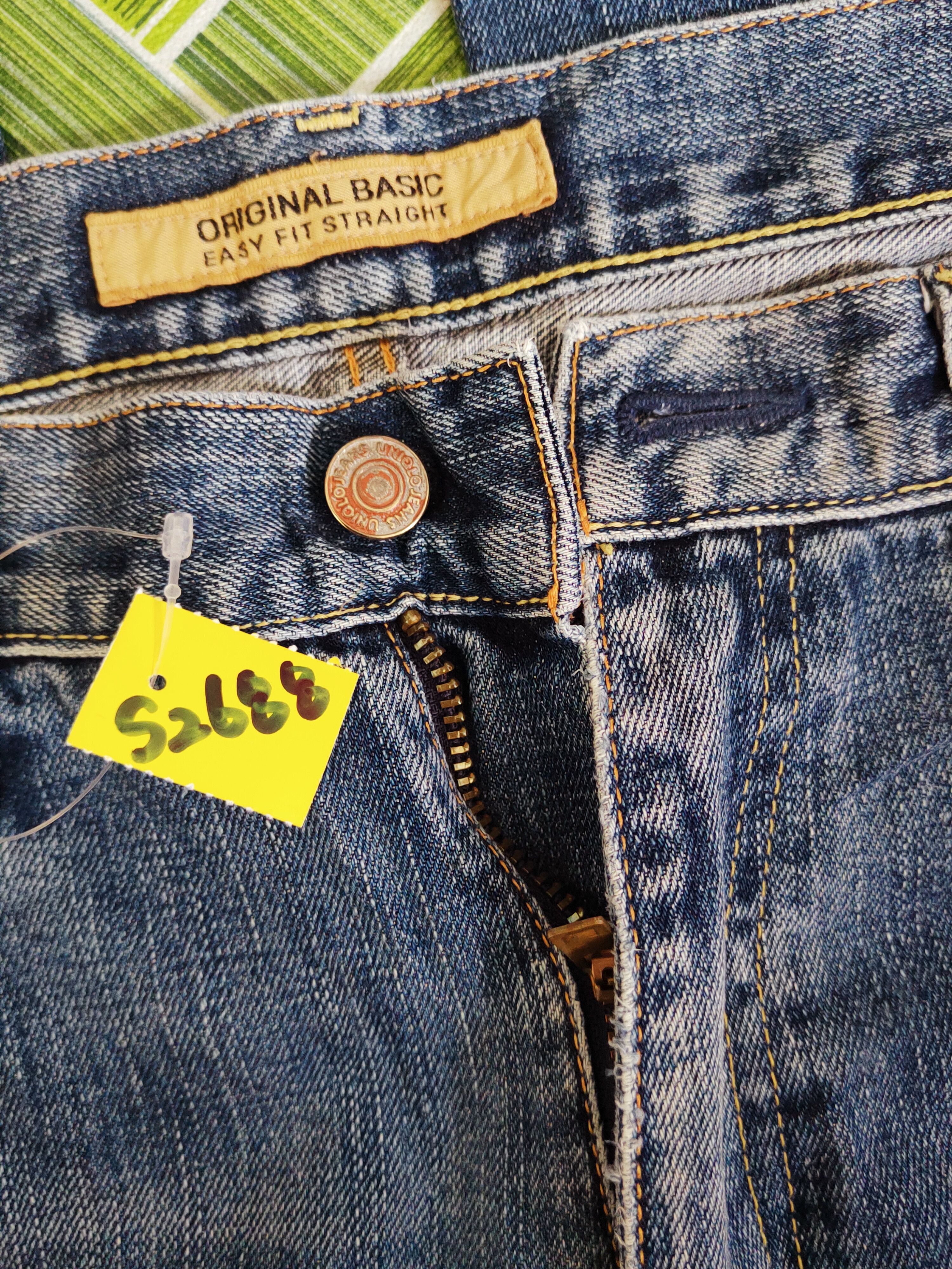 Japanese Brand Uniqlo Blue Distressed Ripped Jeans #S2688 Size US 32 / EU 48 - 16 Thumbnail