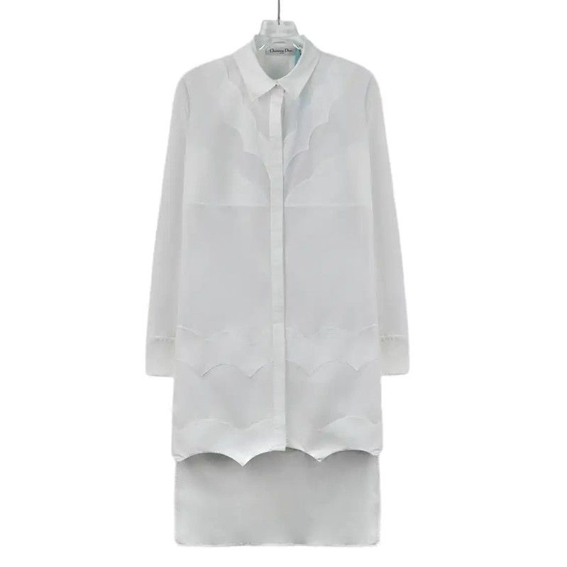 Dior Dior White Cotton XS Women's Dress 0089 Size XS / US 0-2 / IT 36-38 - 1 Thumbnail
