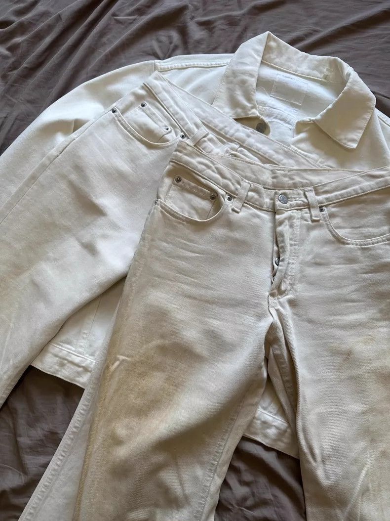 Helmut Lang HELMUT LANG size27 Rust burns jeans Size US 27 - 8 Thumbnail