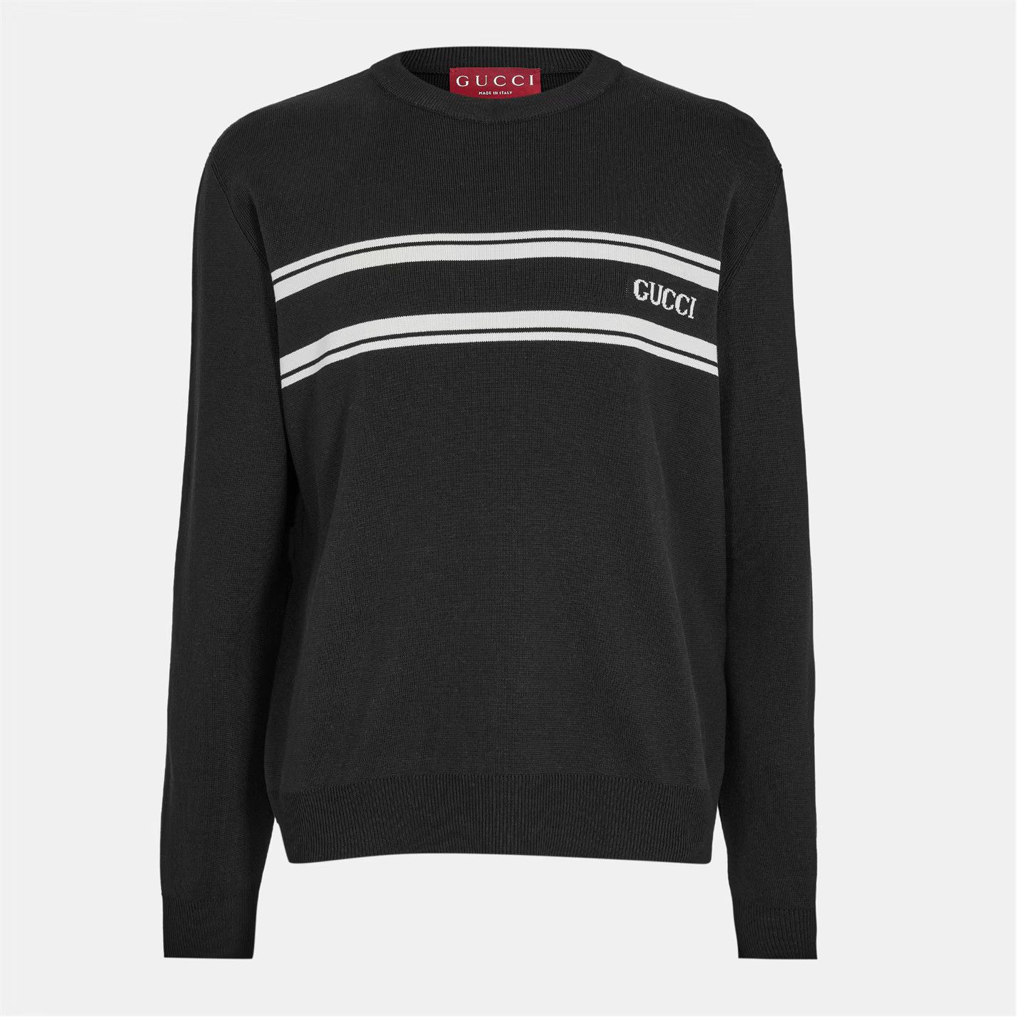 Gucci o1g2r1mq0426 Wool-Mix Crew Neck Jumper in Black Size US S / EU 44-46 / 1 - 1 Thumbnail