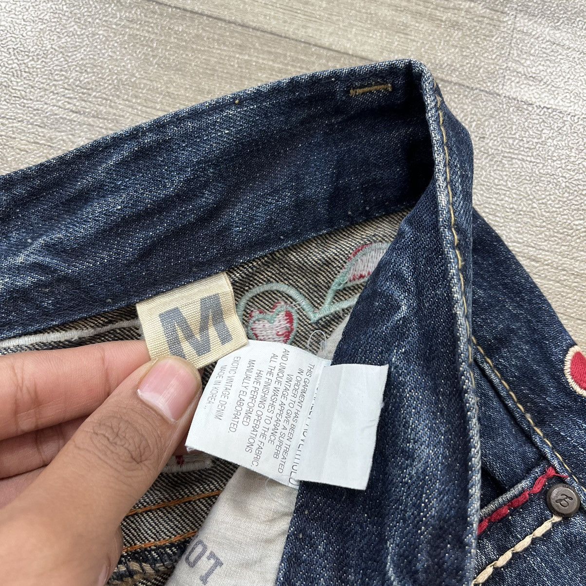 If Six Was Nine × Japanese Brand × Le Grande Bleu (L.G.B.) Vtg Lolita Embroidered Flare Jeans Faded Exotic Denim Y2K Size US 31 - 10 Thumbnail