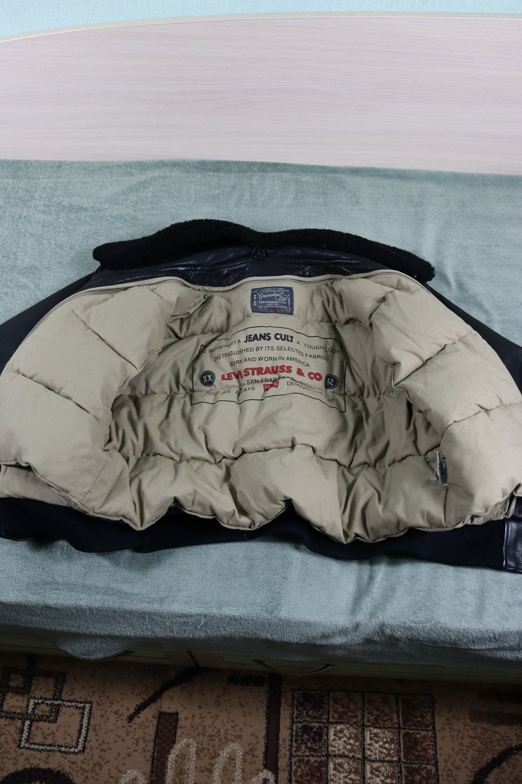 Levi's Vintage Clothing 90’s Levi's Leather Jacket + Puffer Vest Made in Korea Size US M / EU 48-50 / 2 - 10 Thumbnail
