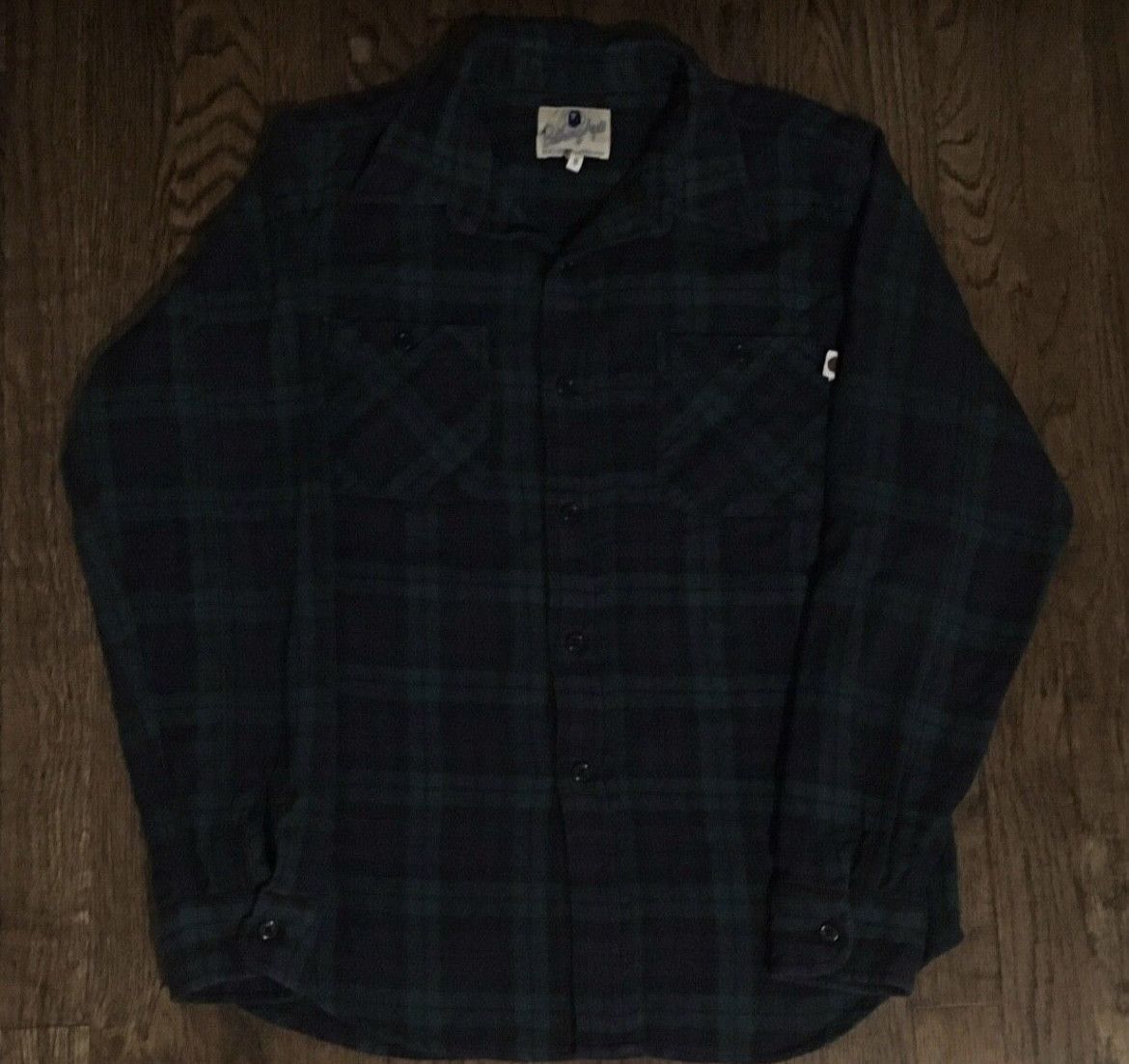 Bape Bape long sleeve flannel button up shirt Size US S / EU 44-46 / 1 - 1 Thumbnail