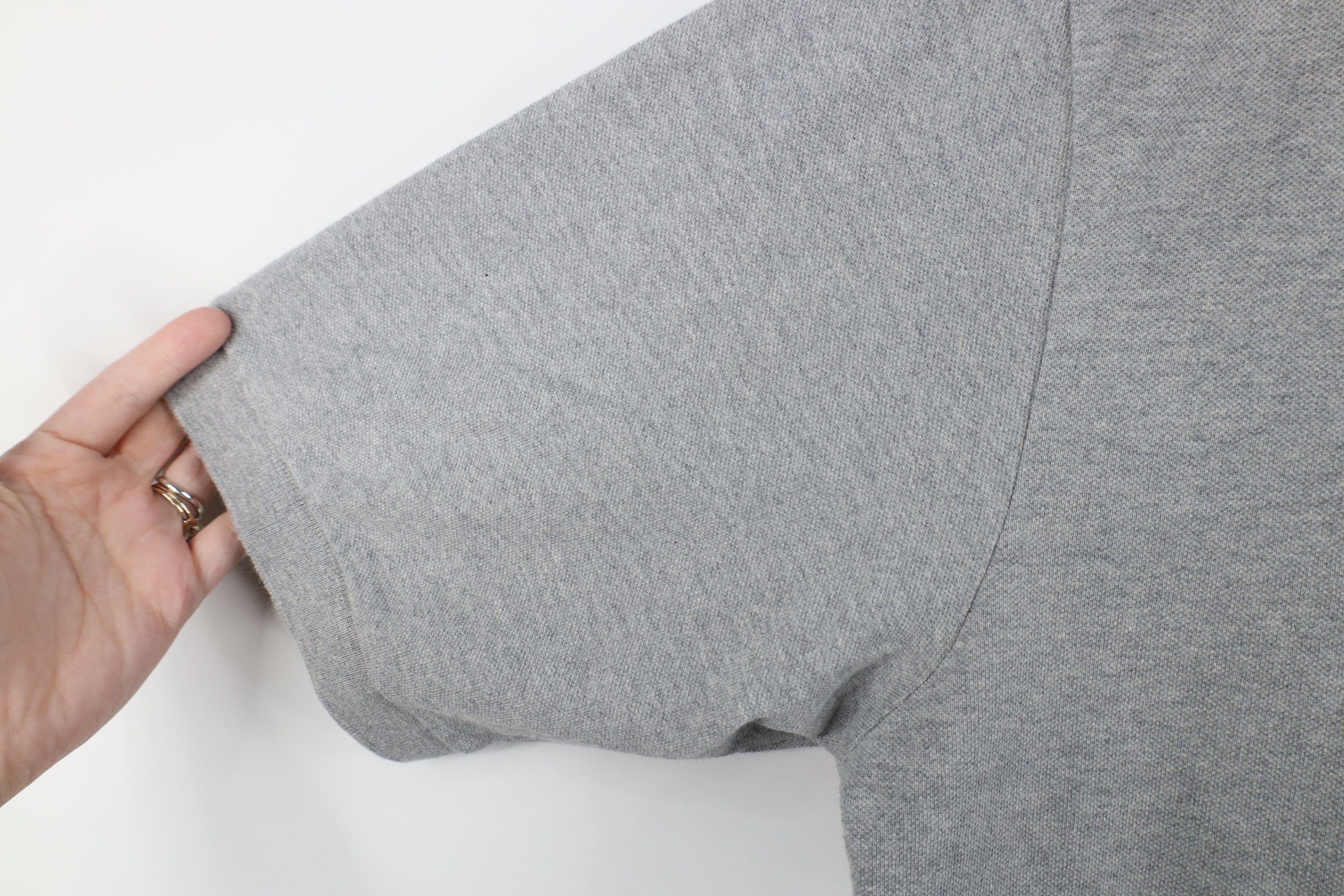 Ralph Lauren Vintage 90s Ralph Lauren Knit Collared Golf Polo Shirt Gray Size US XL / EU 56 / 4 - 7 Thumbnail