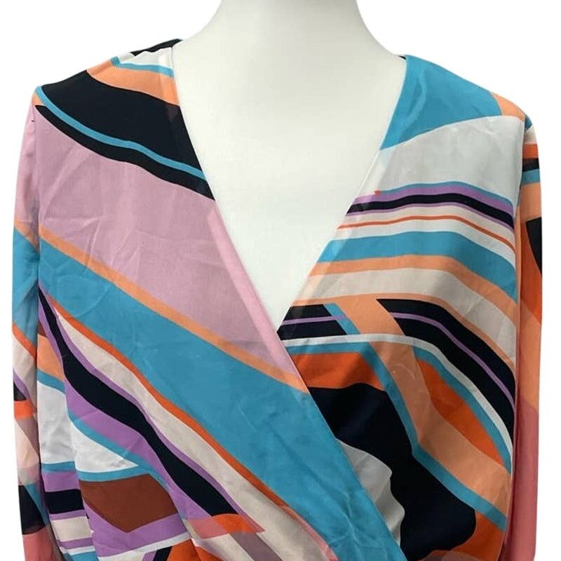 Bar III Bar III Womens Medium Gathered Waist Mod Stripe Top Size M / US 6-8 / IT 42-44 - 2 Thumbnail