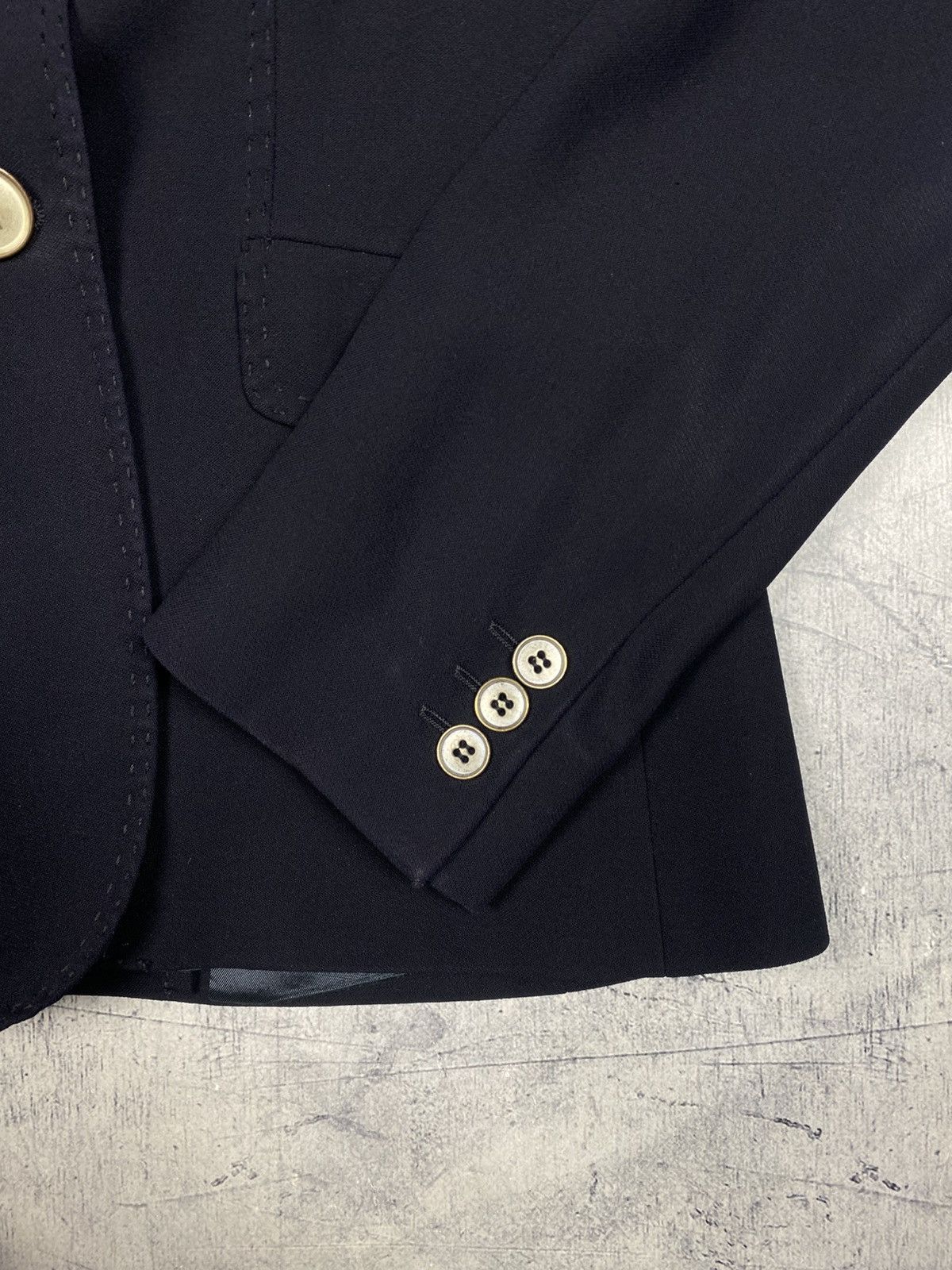 Max Mara Max Mara Black Virgin Wool Blazer Made in Italy Size M / US 6-8 / IT 42-44 - 9 Thumbnail