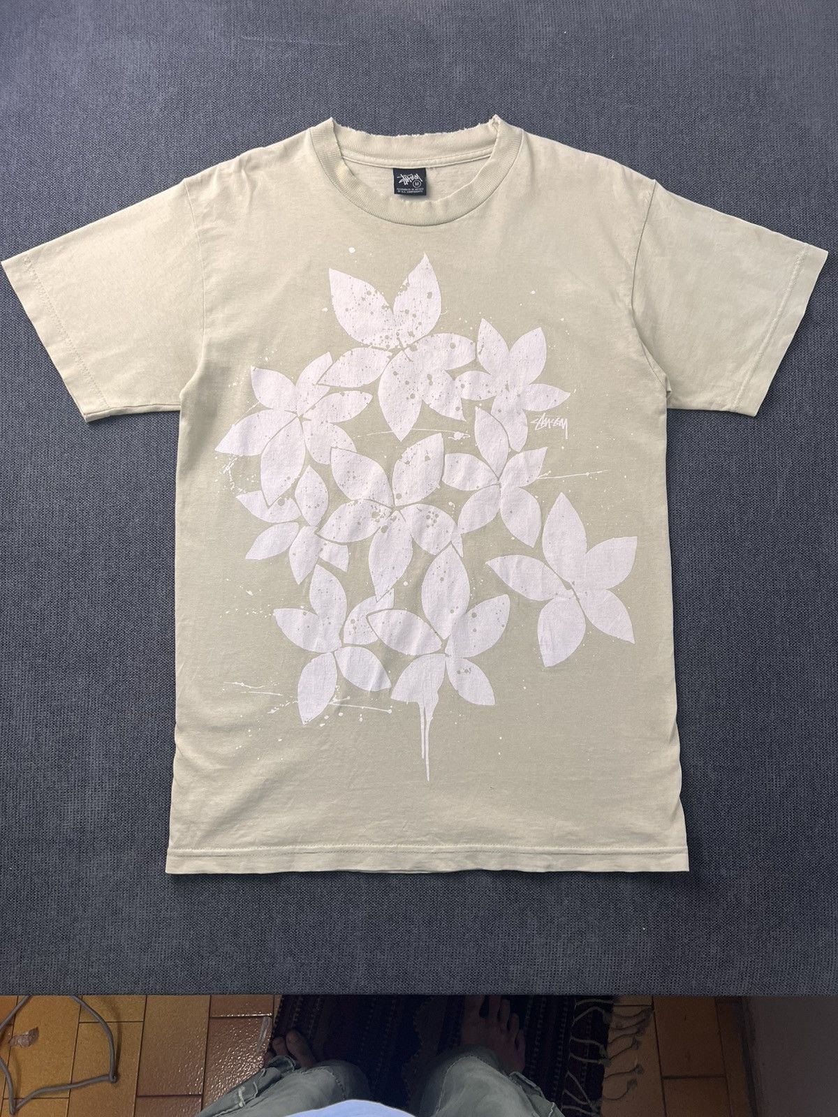 Stussy Stussy Beige Flower print Size US M / EU 48-50 / 2 - 8 Thumbnail