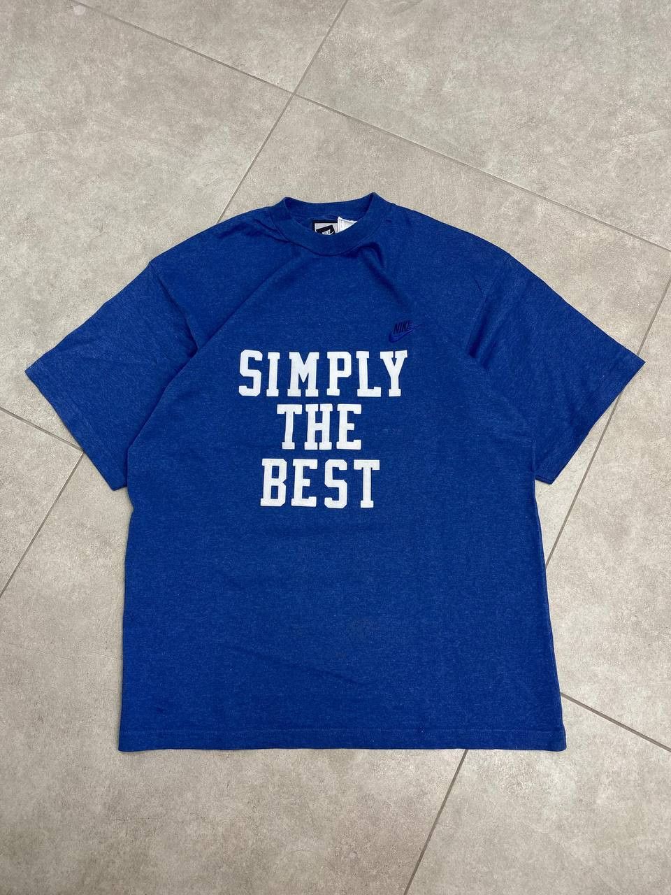 Nike Vintage Nike 90s Simply The Best Small Swoosh T-Shirt Size US M / EU 48-50 / 2 - 1 Thumbnail