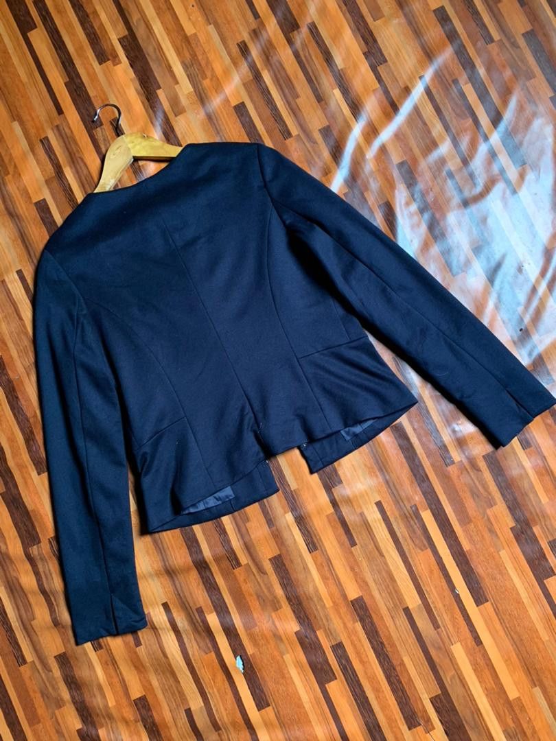 Vintage p4 UNTITLED made in japan Japanese Brand dark blue Coat Size US M / EU 48-50 / 2 - 2 Thumbnail
