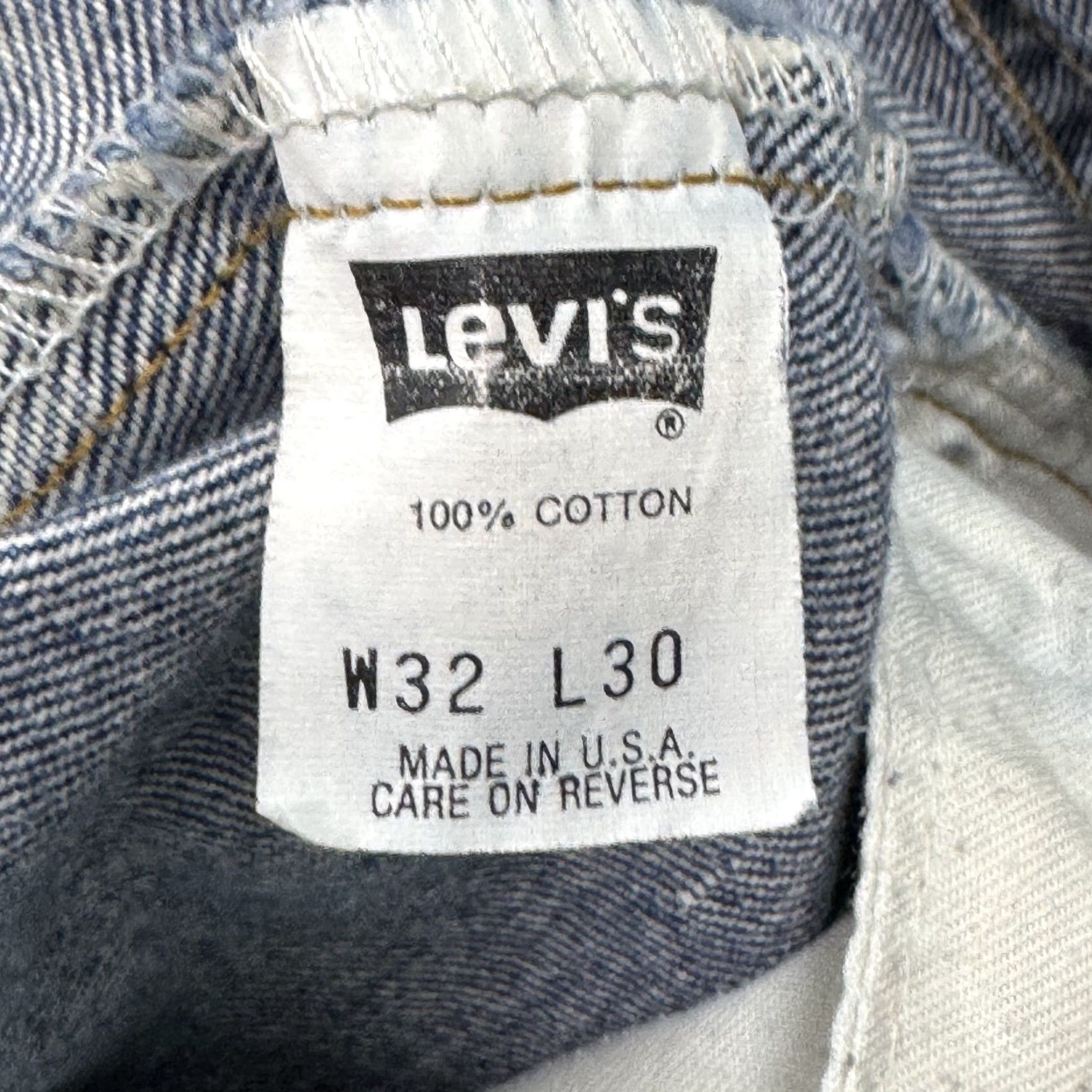 Levi's VINTAGE Levi's Jeans Men 30x29 Blue 90s Acid Wash Made USA Pants 506 Levi's 500 Series Jeans 90s USA Mens Size US 32 / EU 48 - 4 Thumbnail