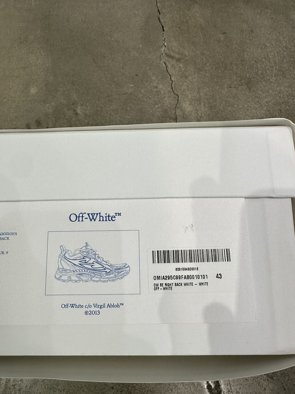 Off-White OFF-WHITE - Be Right Back Sneakers White Size US 9.5 / EU 42-43 - 10 Thumbnail