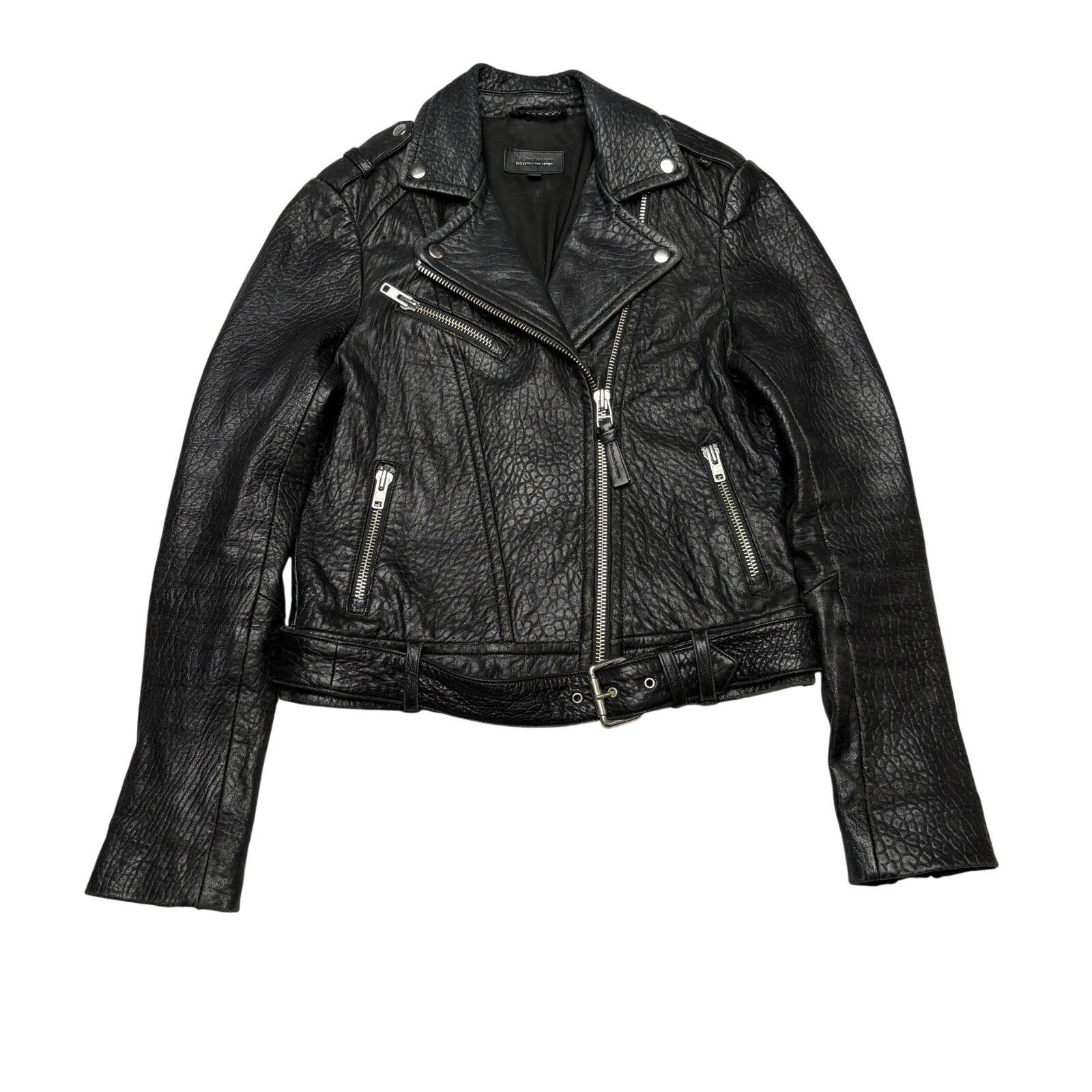 Mackage Mackage for Aritzia Pebbled Lamb Leather Jacket Womens Small Size S / US 4 / IT 40 - 1 Thumbnail