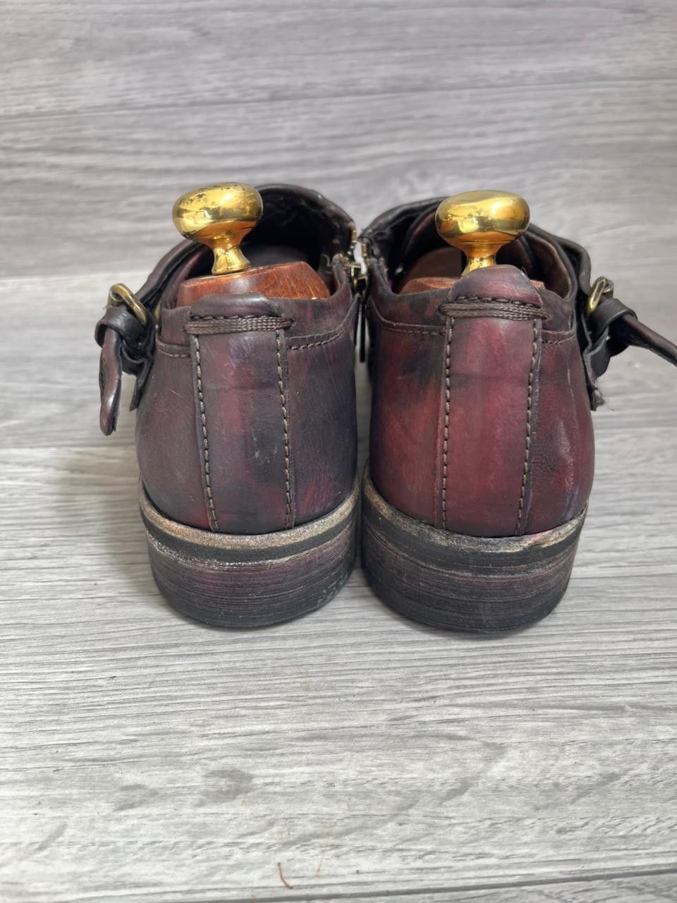 A.S.98 A.S.98 Cracked Leather Veg Tan Derby Avant Garde Shoes Size US 8 / EU 41 - 3 Thumbnail