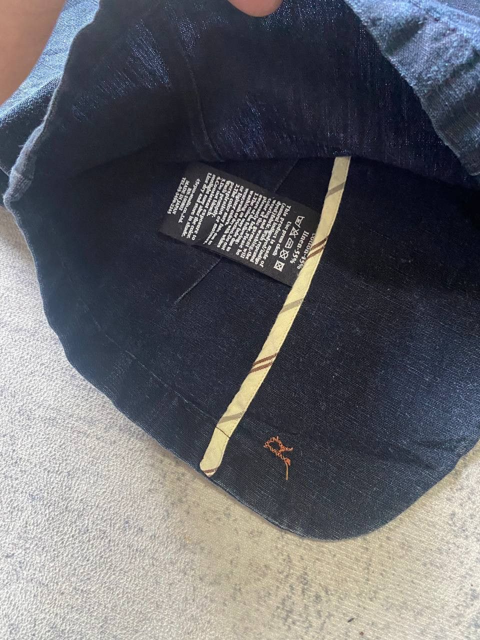 45rpm Vintage R by 45rpm Japan Indigo Dye Cotton Linen Jacket Size XS / US 0-2 / IT 36-38 - 6 Thumbnail