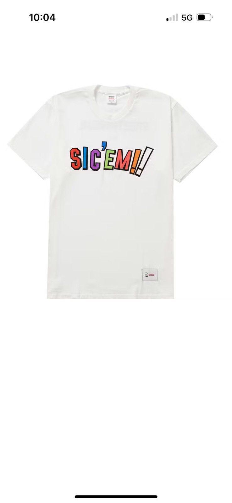 Supreme × Wtaps Wtaps Sic’em! Tee Size US L / EU 52-54 / 3 - 1 Thumbnail
