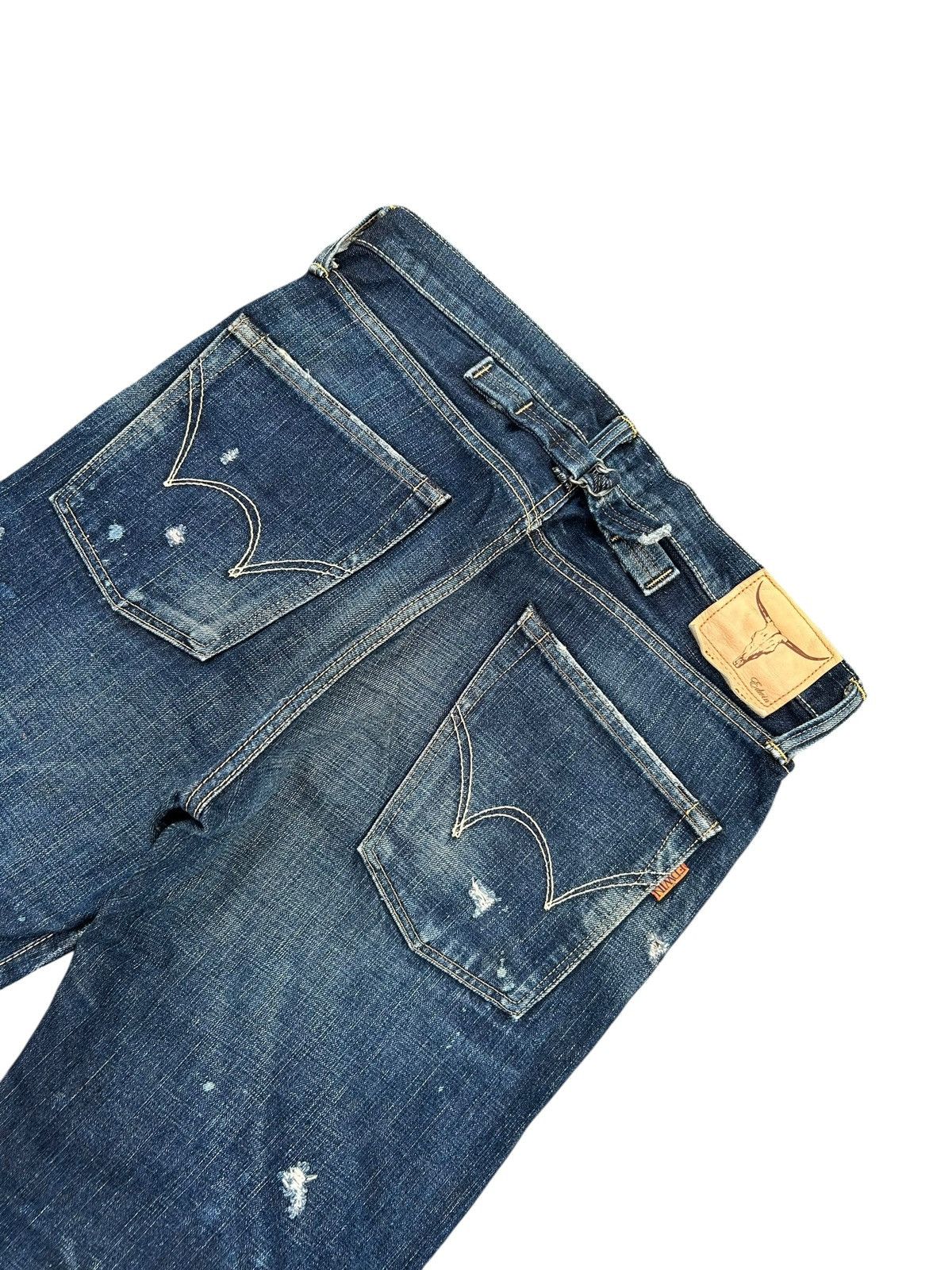 Kapital Vintage Edwin 505ZX Selvedge Buckle Back Repair Denim Jeans Size US 32 / EU 48 - 9 Thumbnail