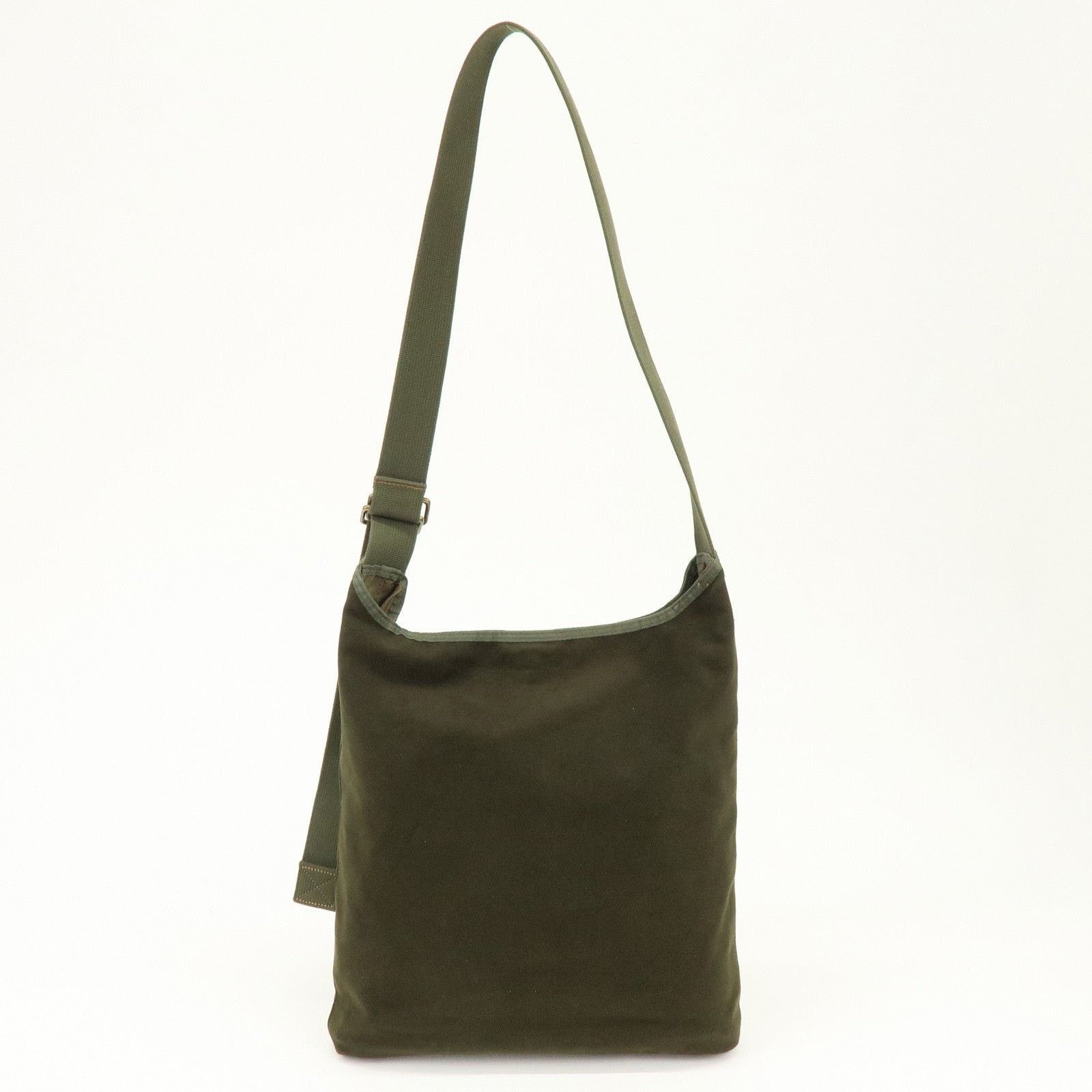 Huntington Hunting World Logo Canvas Crossbody Bag Green Size ONE SIZE - 2 Thumbnail