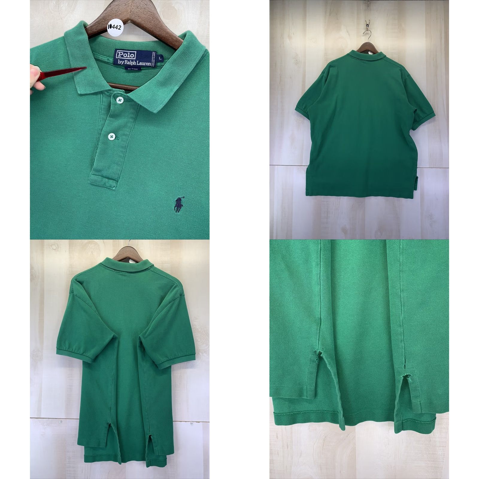 Polo Ralph Lauren VINTAGE Polo Ralph Lauren Polo Shirt Mens Large-10442 Green Cotton Logo Embroidered 90s Preppy Size US XL / EU 56 / 4 - 8 Thumbnail