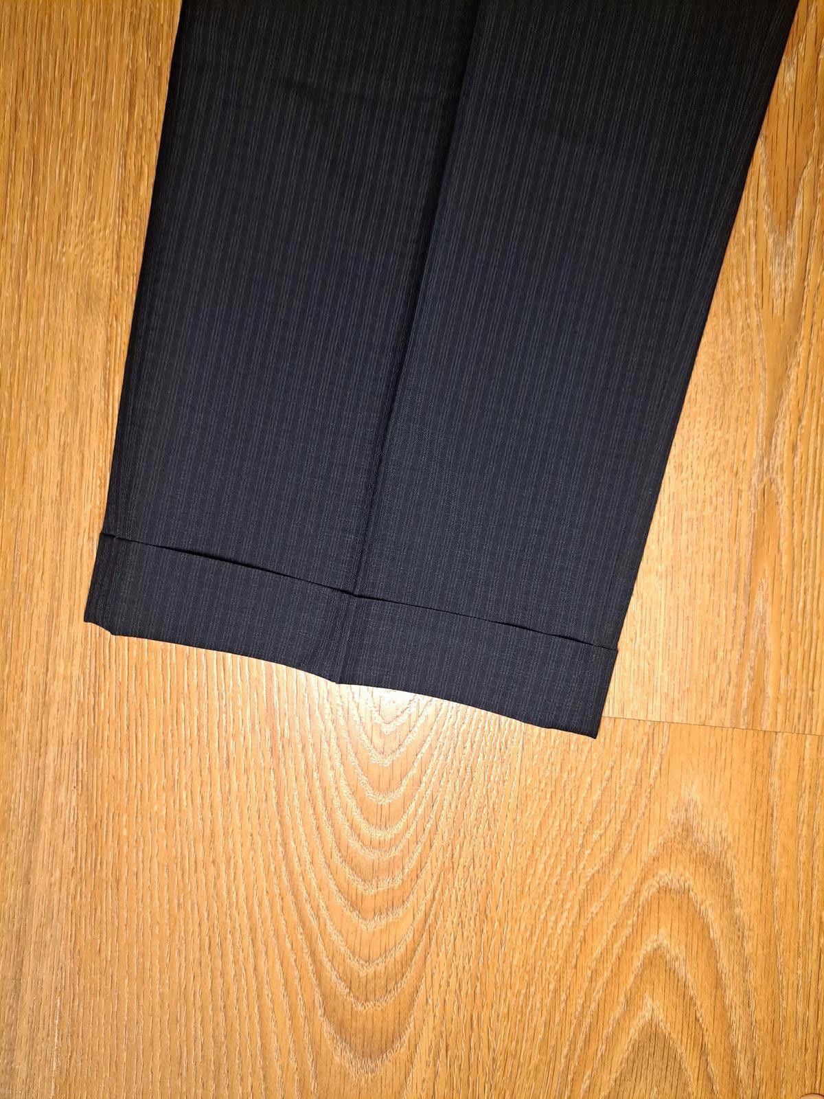 Polo Ralph Lauren Ralph Lauren Dress Pants Mens 42x30 Black Plaid Pleated Size 50R - 5 Thumbnail