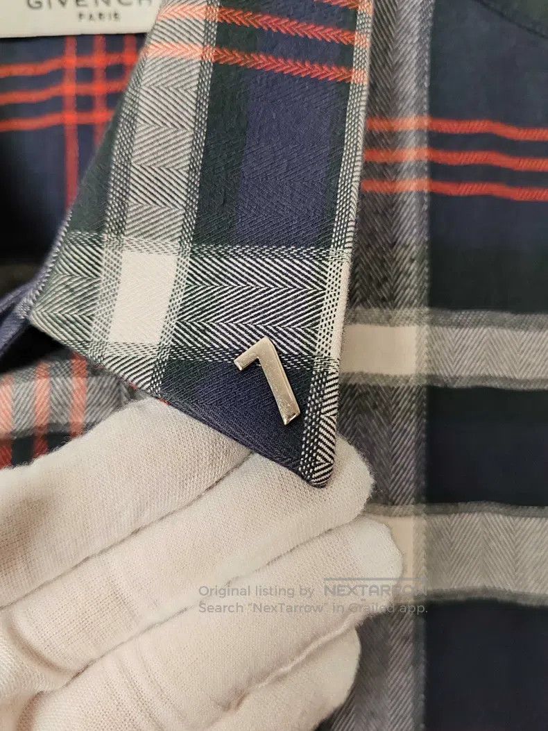 Givenchy Givenchy Size 41 Men's Flannel Plaid Shirt Size US S / EU 44-46 / 1 - 5 Thumbnail