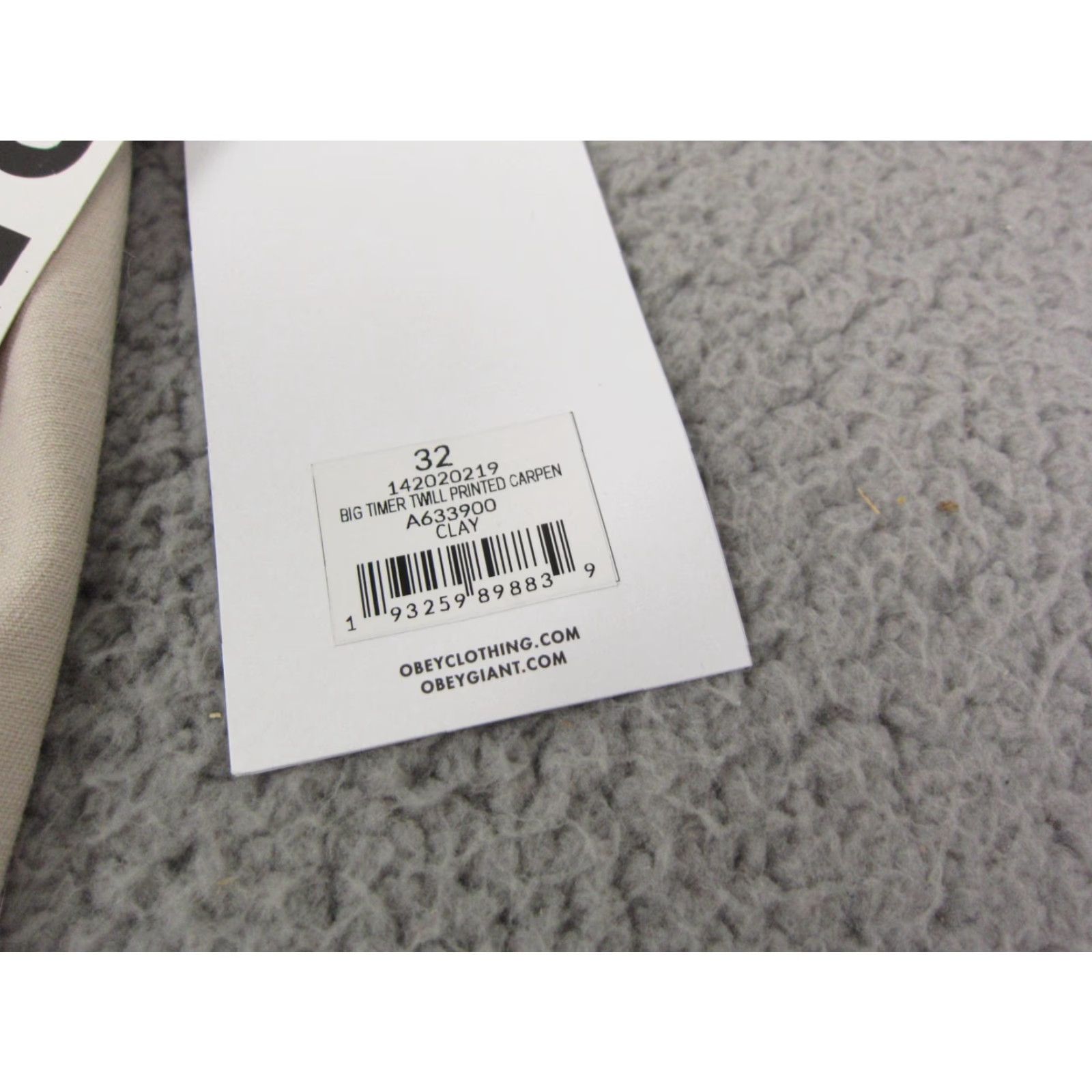 Obey OBEY Pants Women's 32 Beige Twill Carpenter Baggy 90s Style Front Straight Leg Casual Pants Mens? Size 24" / US 00 / IT 34 - 4 Thumbnail