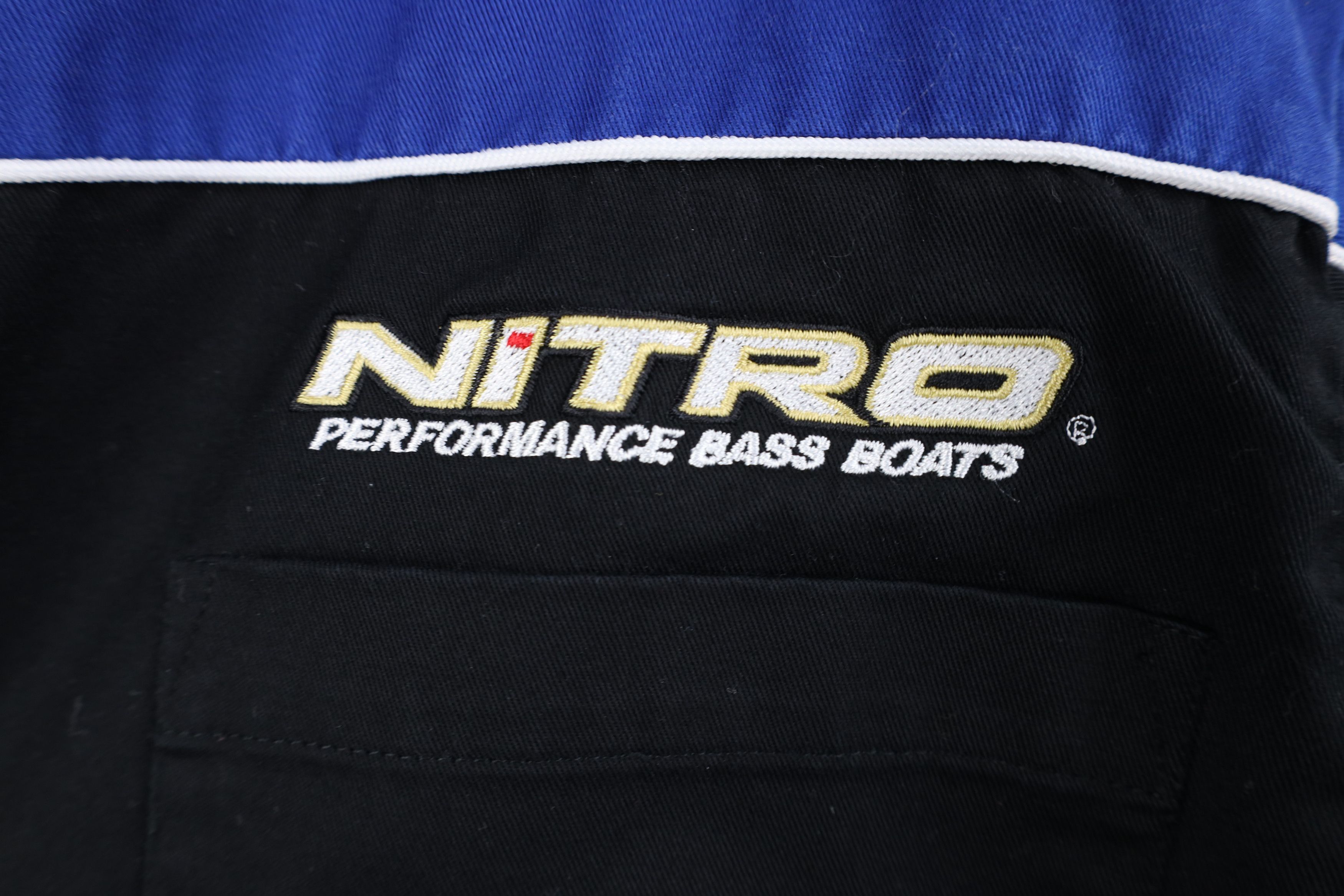 Vintage Nitro Performance Bass Boats Short Sleeve Button Down Shirt Size US S / EU 44-46 / 1 - 4 Thumbnail