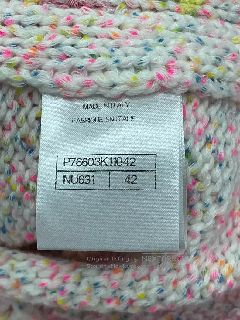 Chanel Chanel Colourful striped knitted cardigan coat Size M / US 6-8 / IT 42-44 - 5 Thumbnail
