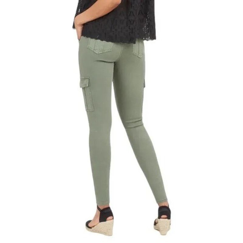 Spanx SPANX Stretch Ankle Cargo Pant Sage Green Womens Medium Size 30" / US 8 / IT 44 - 8 Thumbnail