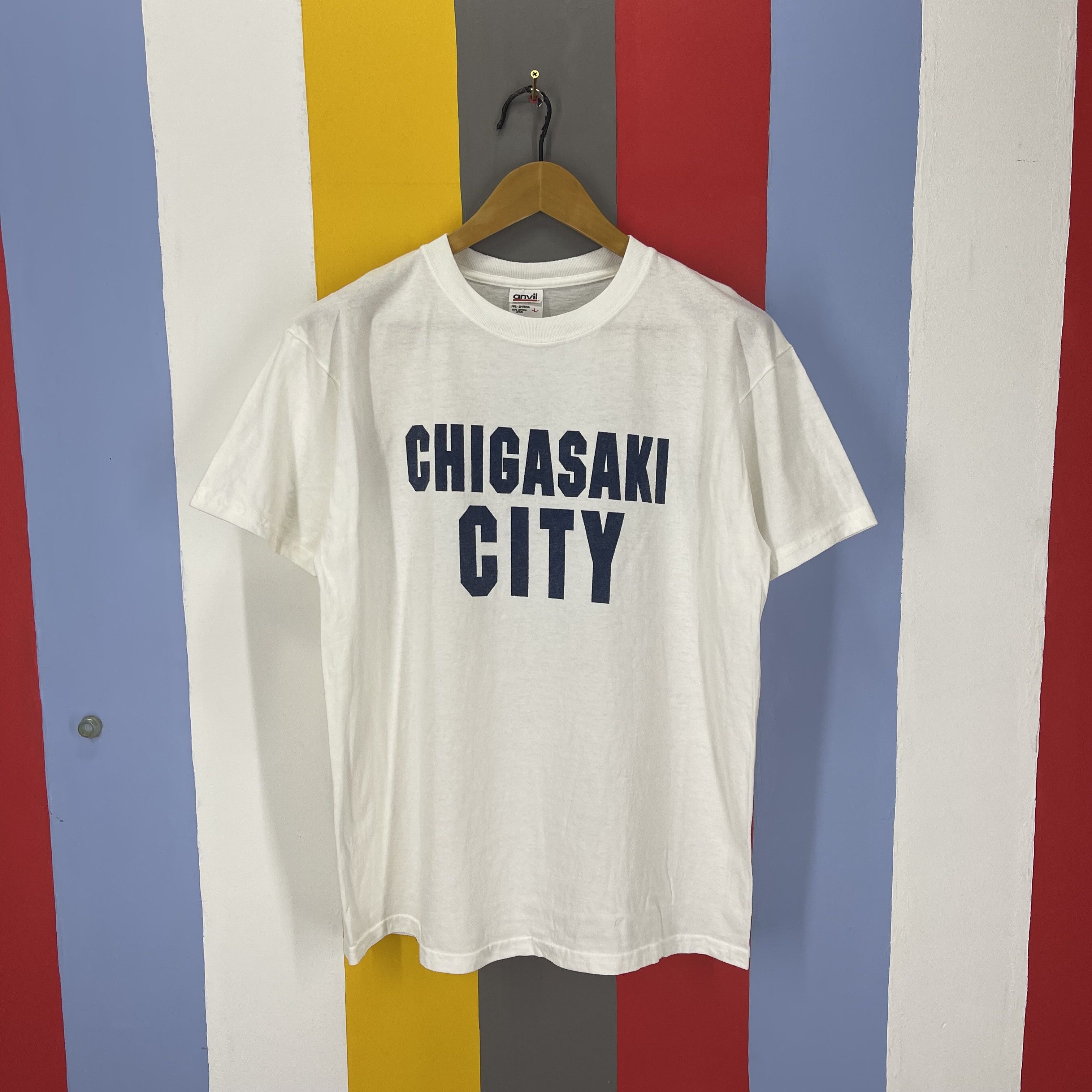 Vintage CHIGASAKI CITY by ANVIL Crew Neck T Shirt #1741/07