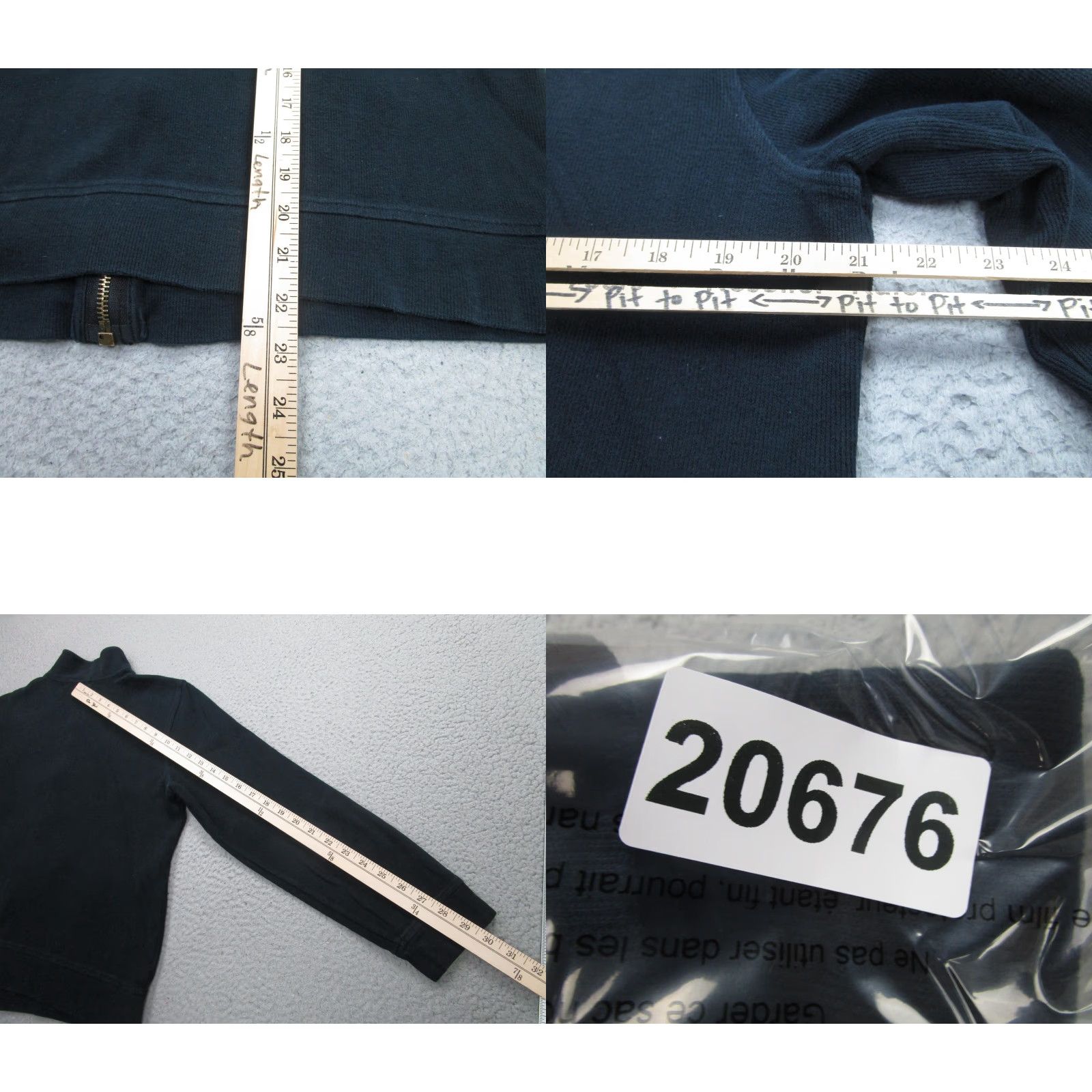 Ralph Lauren LAUREN RALPH LAUREN Military Jacket Womens Large Black Full Zip Mock Neck Made in USA Size L / US 10 / IT 46 - 8 Thumbnail