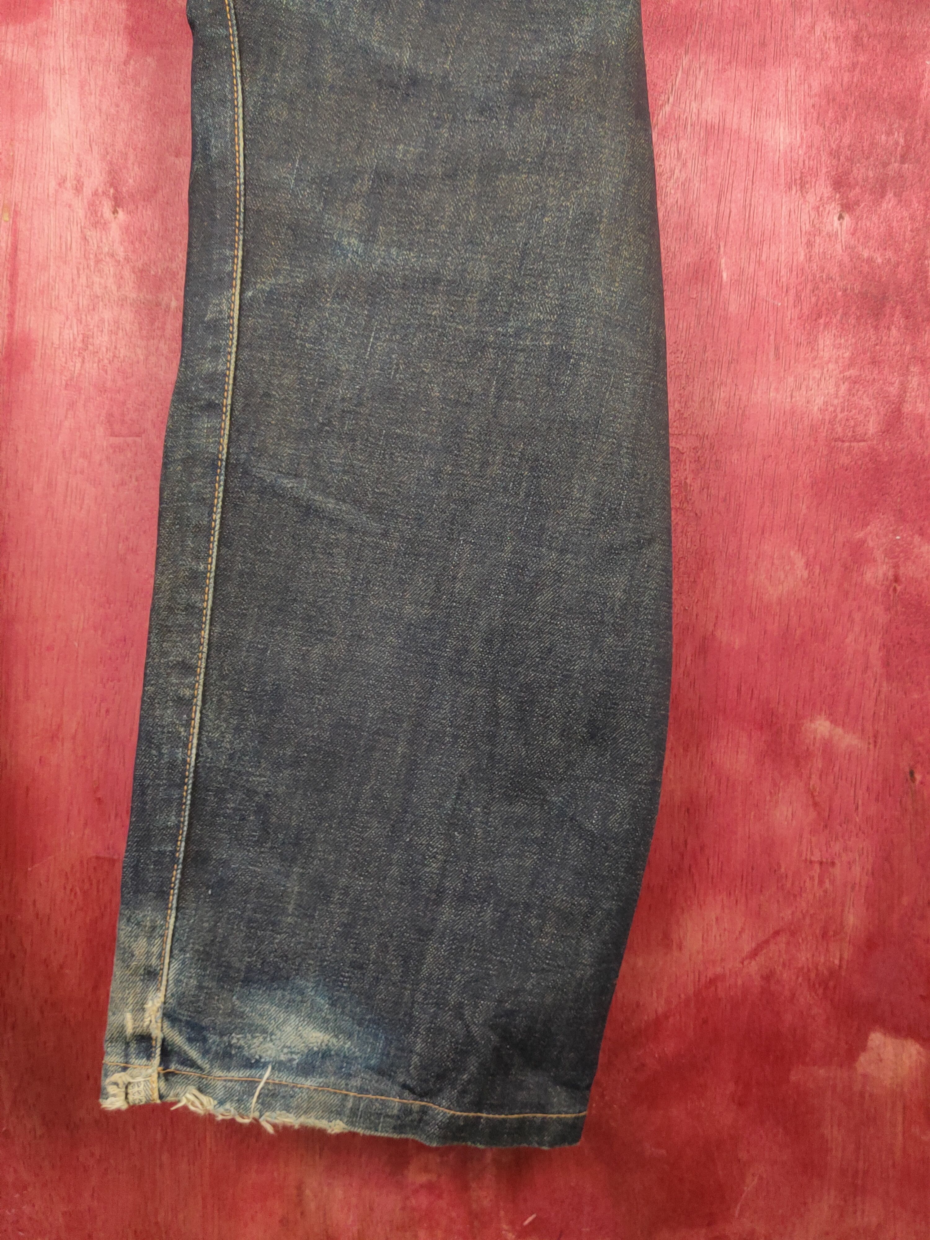 Edwin Edwin E Function Black Distressed Ripped Jeans #S2196 Size US 34 / EU 50 - 13 Thumbnail