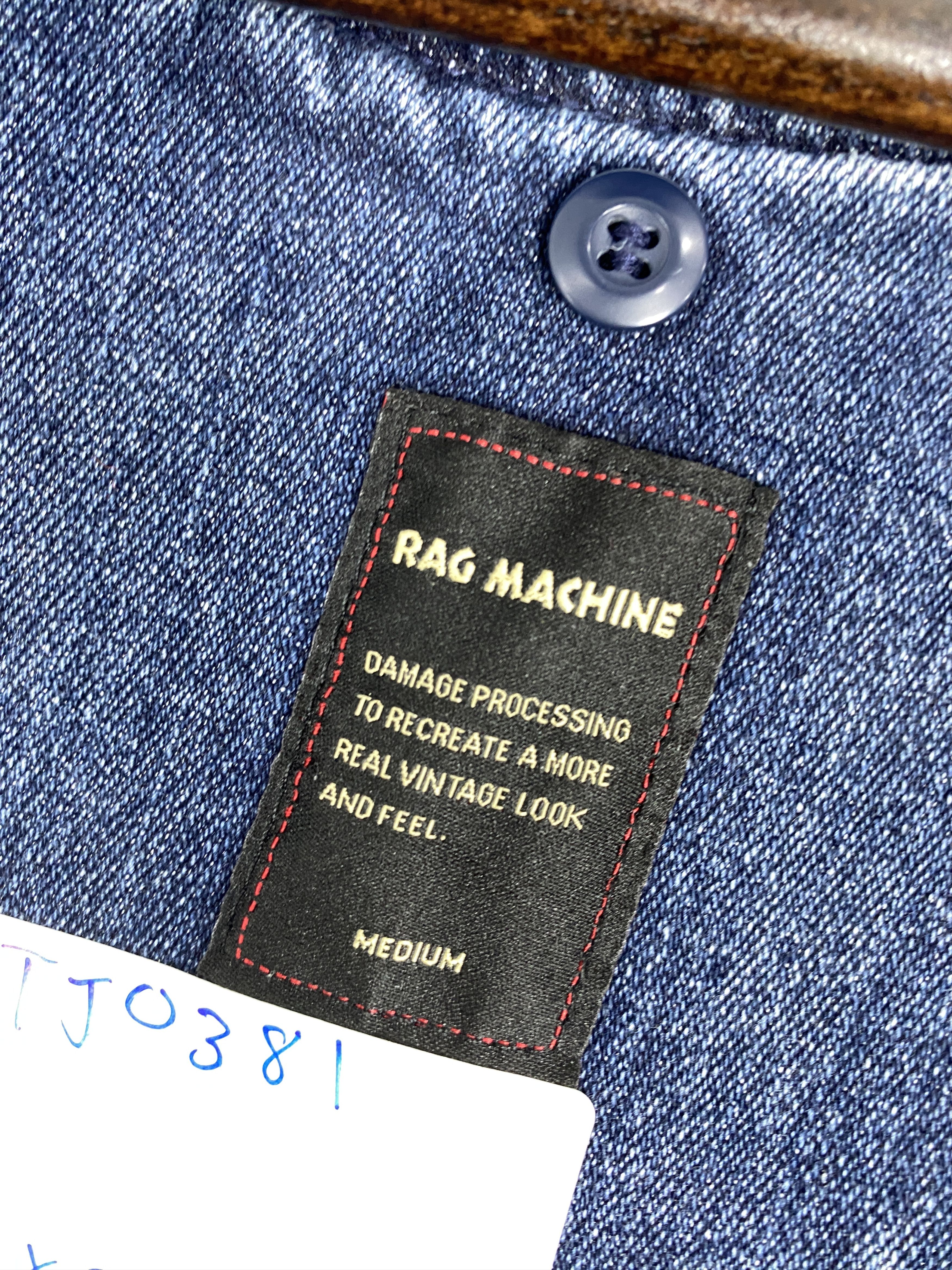 Japanese Brand Vintage Rag Machine Denim Zip Up Jacket Size US M / EU 48-50 / 2 - 10 Thumbnail