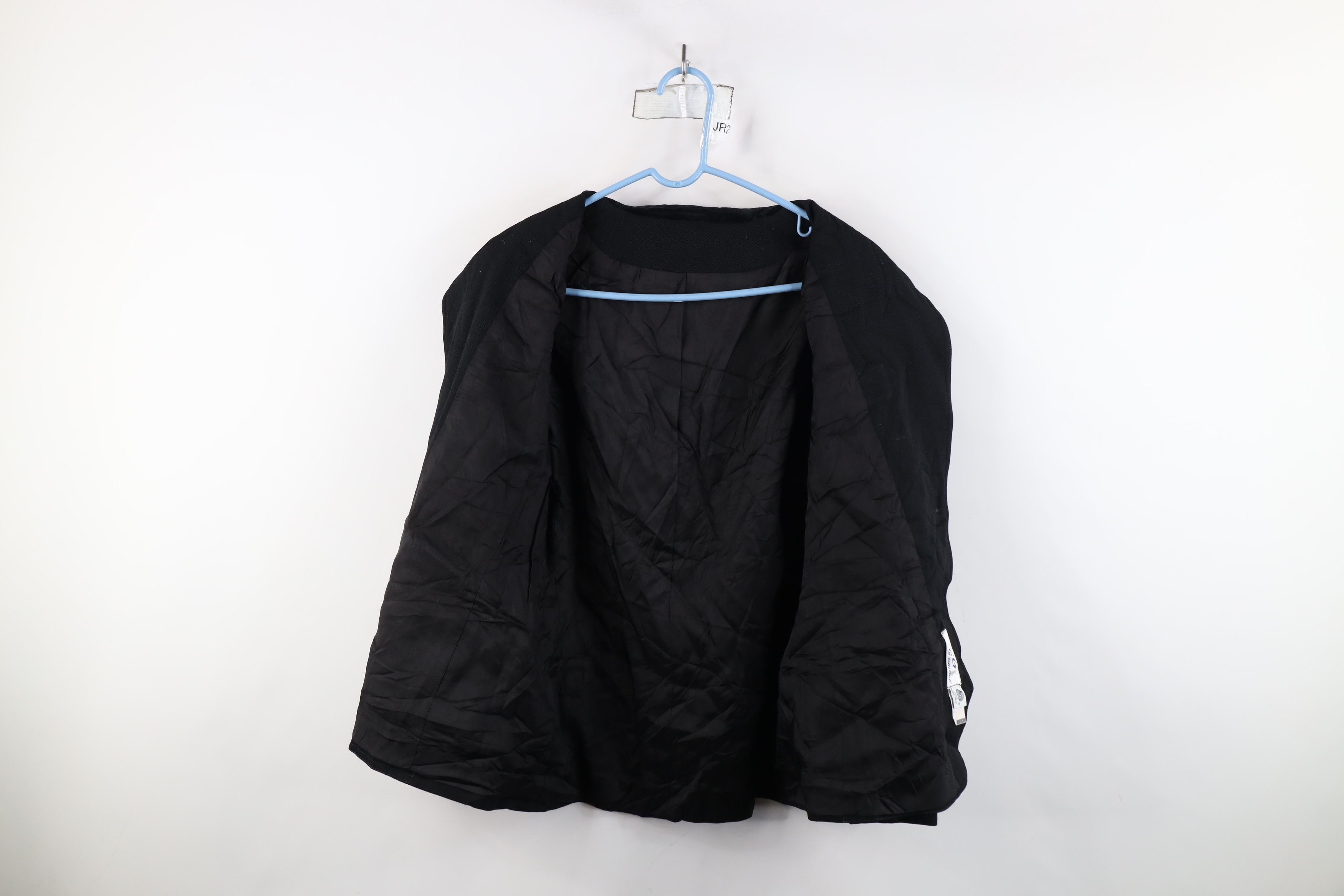 Vintage Vintage 70s Streetwear Wool Suit Coat Blazer Jacket Black Size XL / US 12-14 / IT 48-50 - 9 Thumbnail