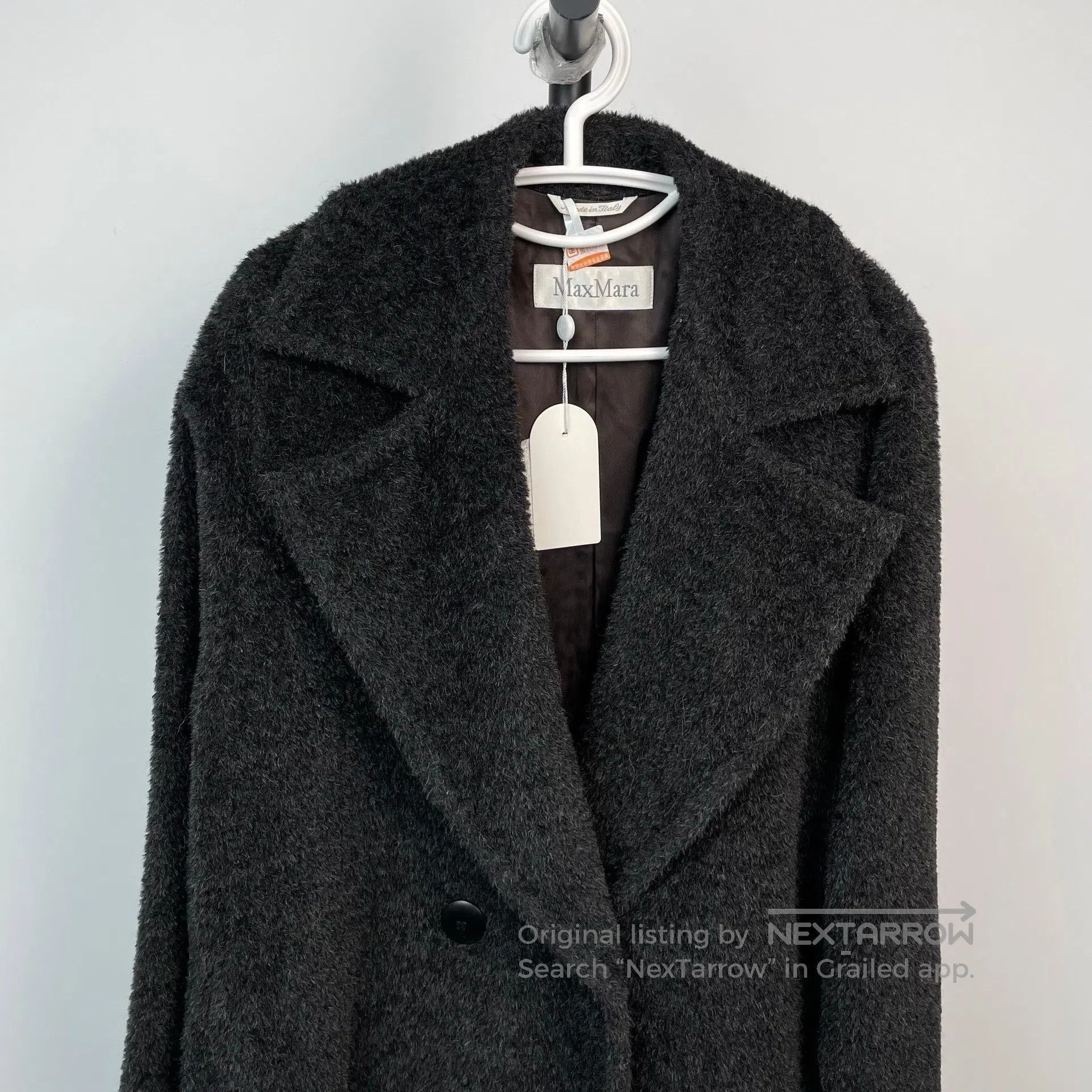 Max Mara Max Mara Dark Gray Lapel Teddy Coat| Size 4XL / US 24-26 - 3 Thumbnail