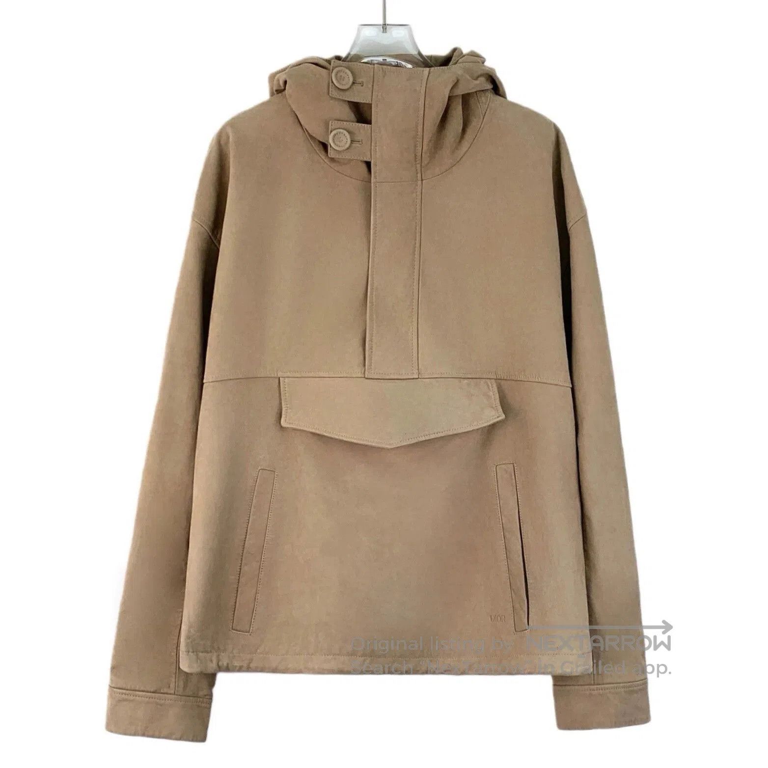 Dior brown leather multi-pocket hooded jacket. Size US L / EU 52-54 / 3 - 1 Thumbnail